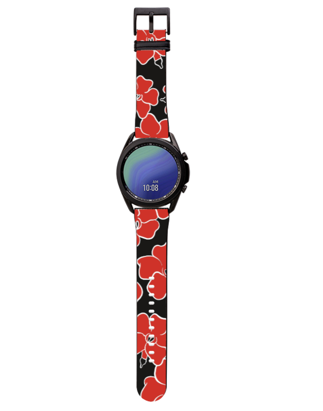 Vintage Puakenikeni Floral Pattern Samsung Galaxy Watch Band - Stylish & Durable Replacement Strap for Galaxy Watch 4/5/6 - Perfect for Casual Wear, Workouts & Everyday Fashion Accessory