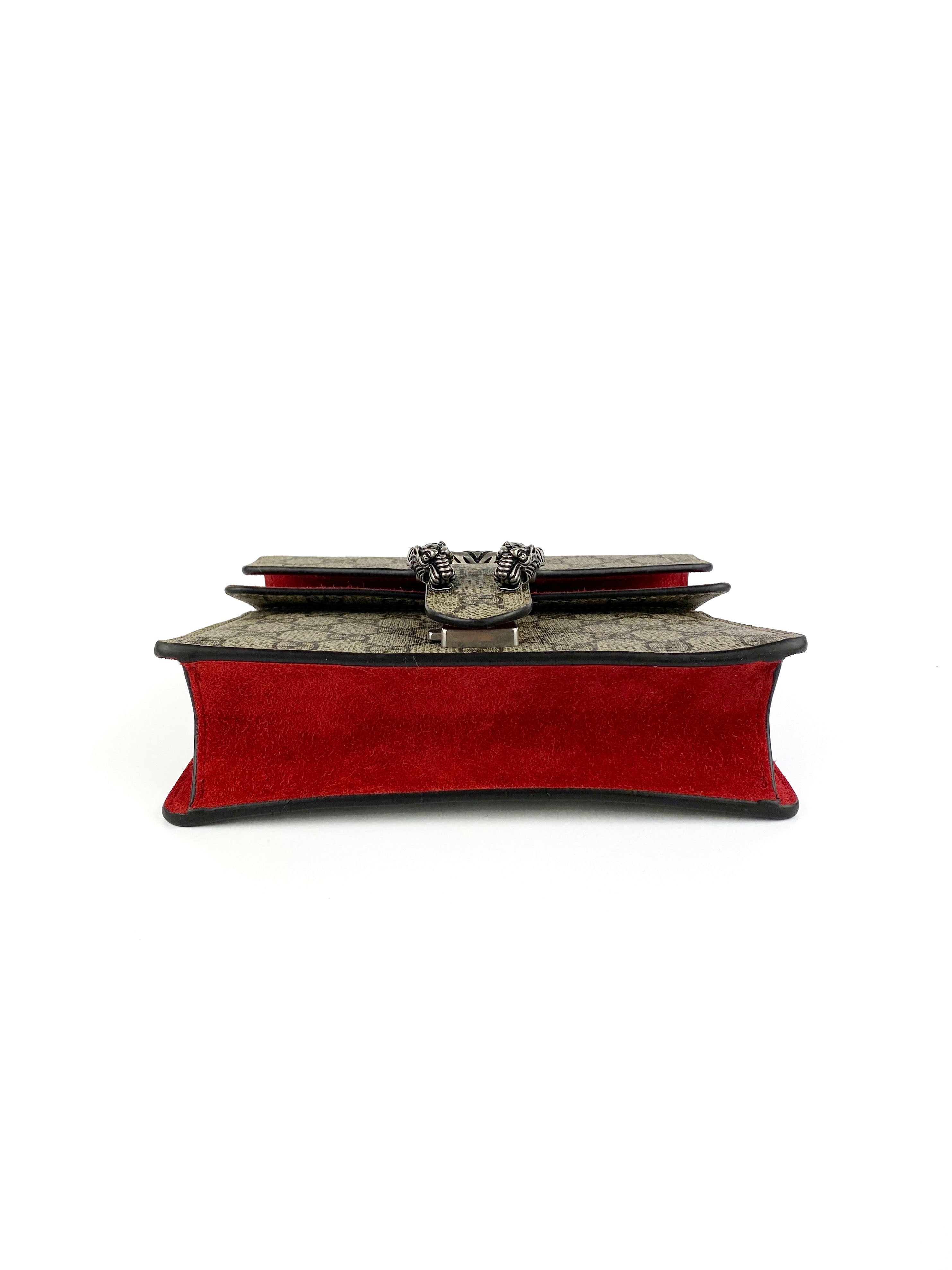 Gucci Mini Dionysus Shoulder Bag with Red Trim - Elegant Crossbody Purse for Women, Perfect for Parties, Dates & Night Out