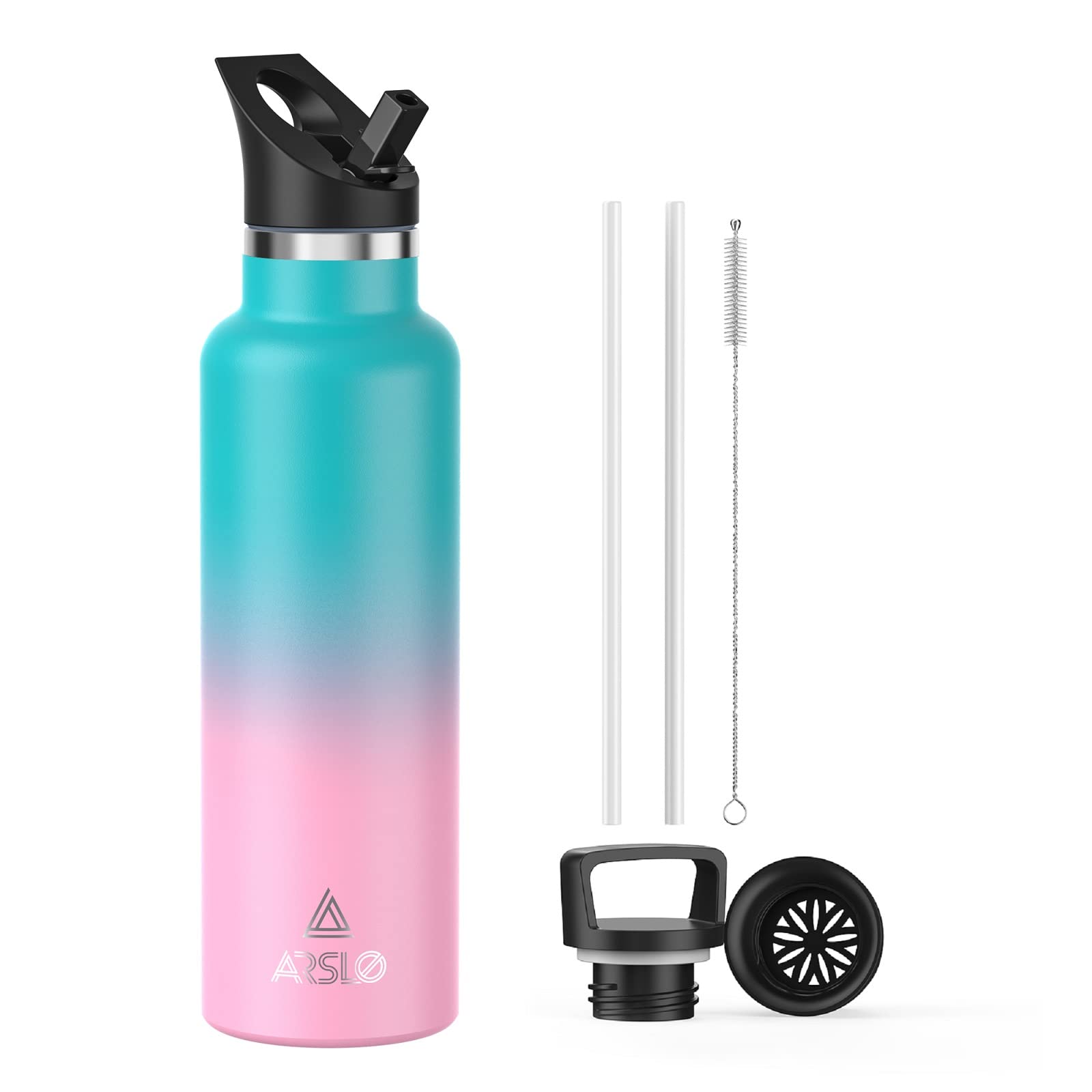 Vacuum Insulated Stainless Steel Water Bottle - Keeps Cold 24H & Hot 12H for Hiking & Sports