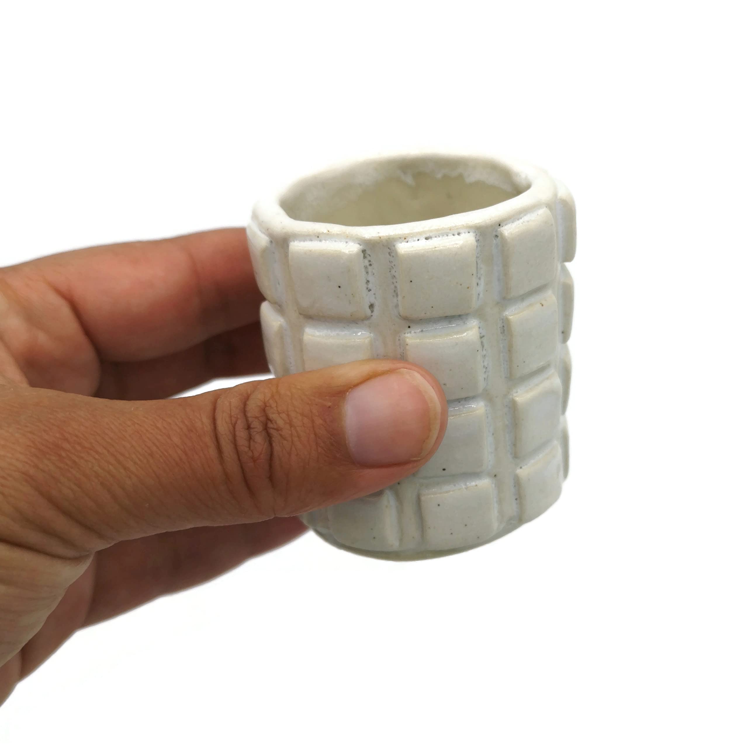 Handmade Ceramic Espresso Cups & Stoneware Shot Glasses - Durable Coffee & Whiskey Drinkware Set for Men - Perfect for Home Bar, Coffee Shops & Gifts