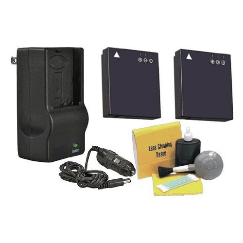 High Capacity 1200mAh Lithium Ion Replacement Battery Compatible with Panasonic CGA-S008-2 - Includes AC/DC Rapid Travel Charger - Perfect for Cameras, Camcorders & Portable Electronics