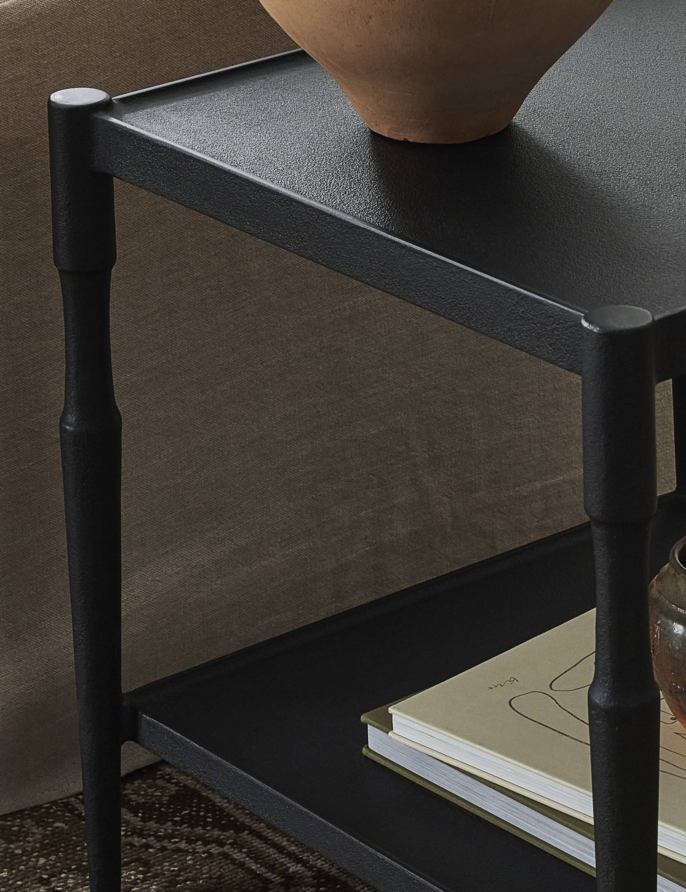 Augusta Side Table by Amber Lewis x Four Hands - Modern Wood End Table for Living Room, Bedroom & Office - Stylish Home Decor Accent Piece