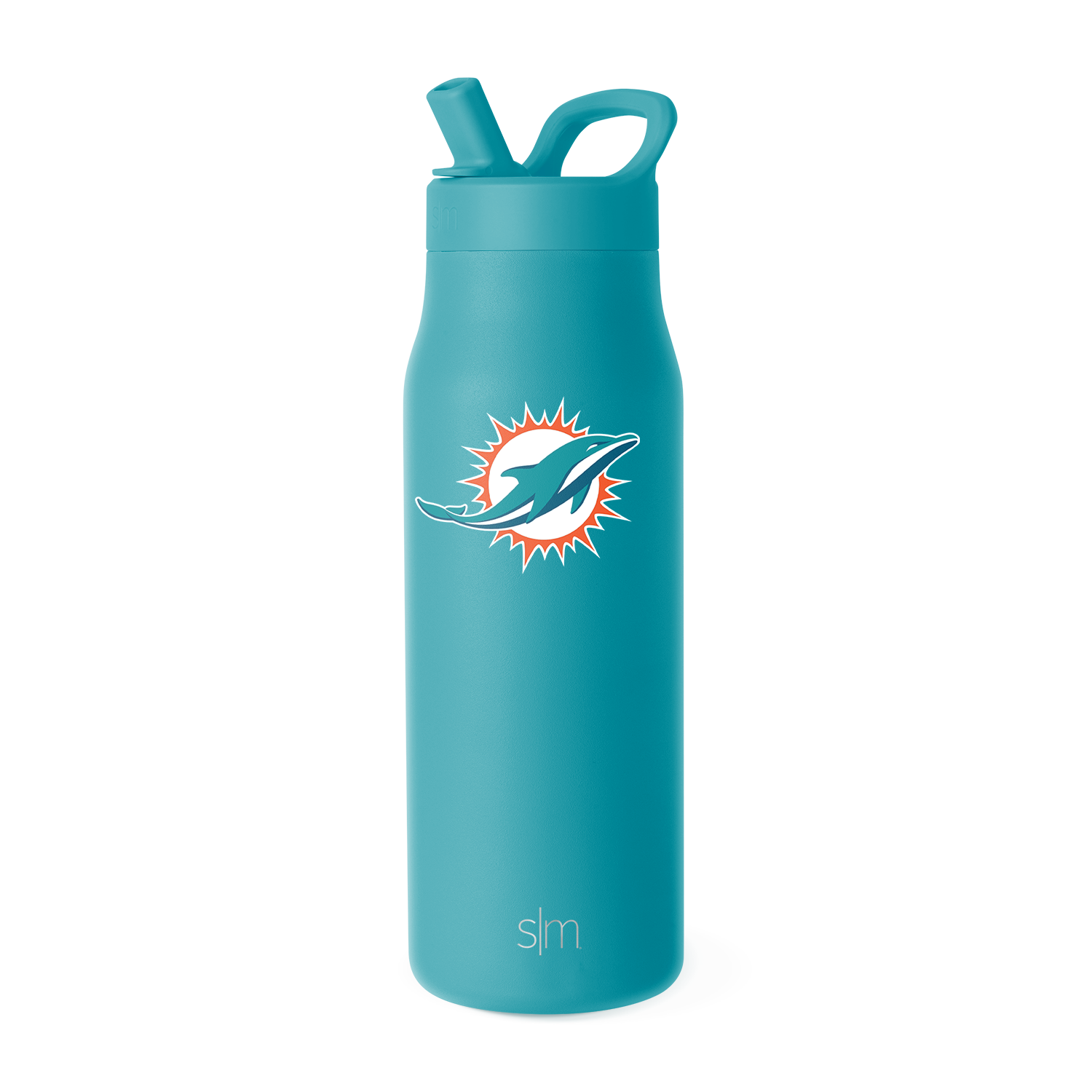 NFL Team Insulated Water Bottle with Manual Straw Lid - Perfect for Sports, Gym, and Outdoor Activities