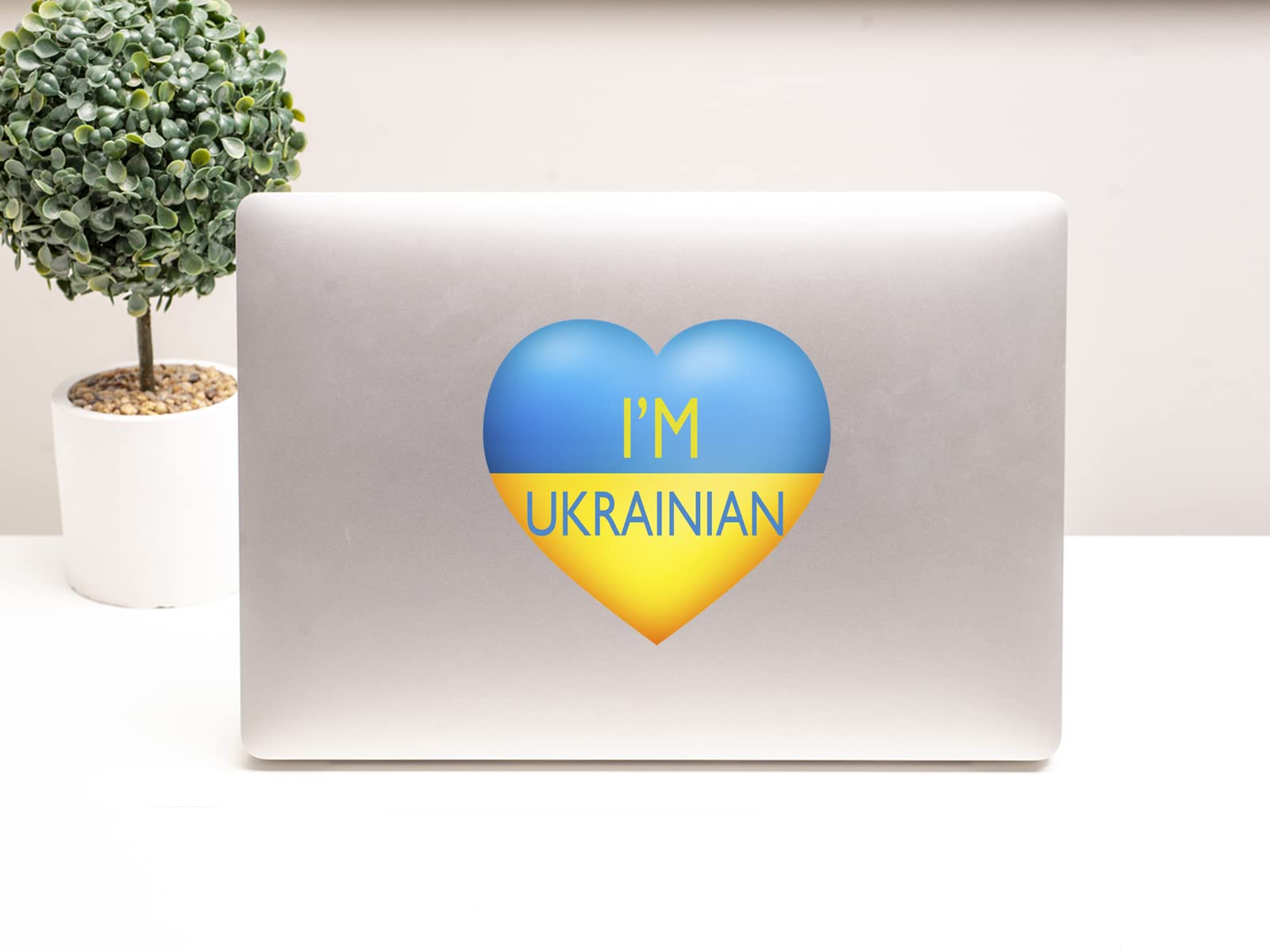 Pray for Ukraine Car Vinyl Stickers - Stop War Decals - Stand with Ukraine Car Decals - No War Vinyl Labels - Support Ukraine Stickers (20x20) - Perfect for Cars, Laptops, Windows & Bumpers to Show Solidarity