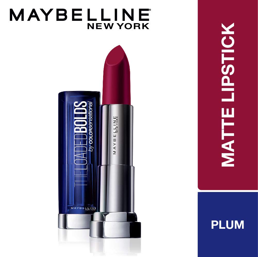 Maybelline New York Hypercurl Waterproof Mascara in Black (9.2ml) + Lasting Drama Gel Eyeliner in Black + Color Sensational Loaded Bold Lipstick in Midnight Date (3.9g) - Voluminous Lashes, Defined Eyes & Bold Lips Makeup Kit for Night Out, Party & Special Occasions