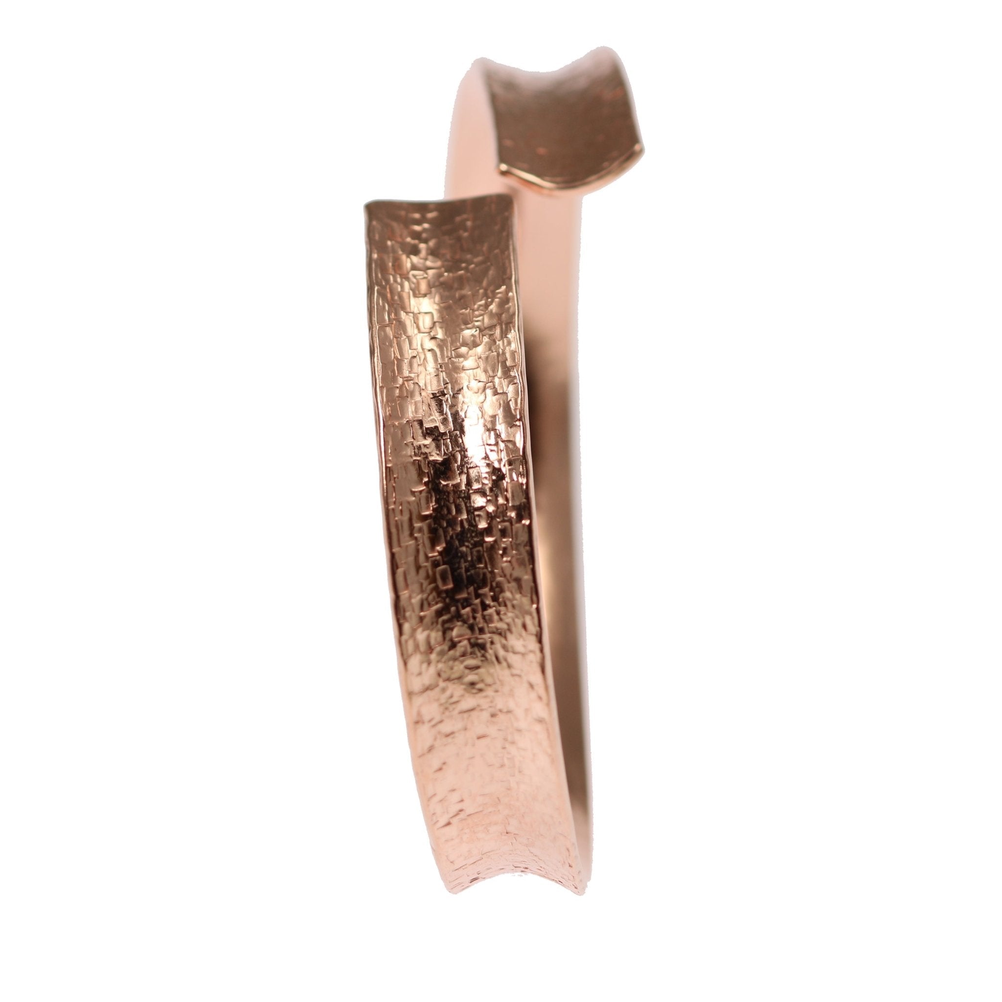 Handmade Anticlastic Textured Copper Bangle Bracelet for Women - Boho Chic Jewelry for Everyday Wear & Special Occasions