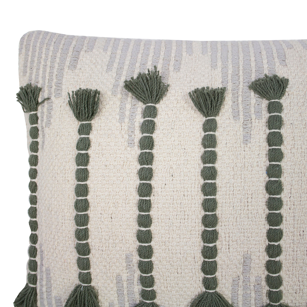 Bambury Erdu Moss Green Rectangle Throw Pillow 12x24 Inches - Soft Decorative Cushion for Sofa, Bed, Lounge & Outdoor Furniture