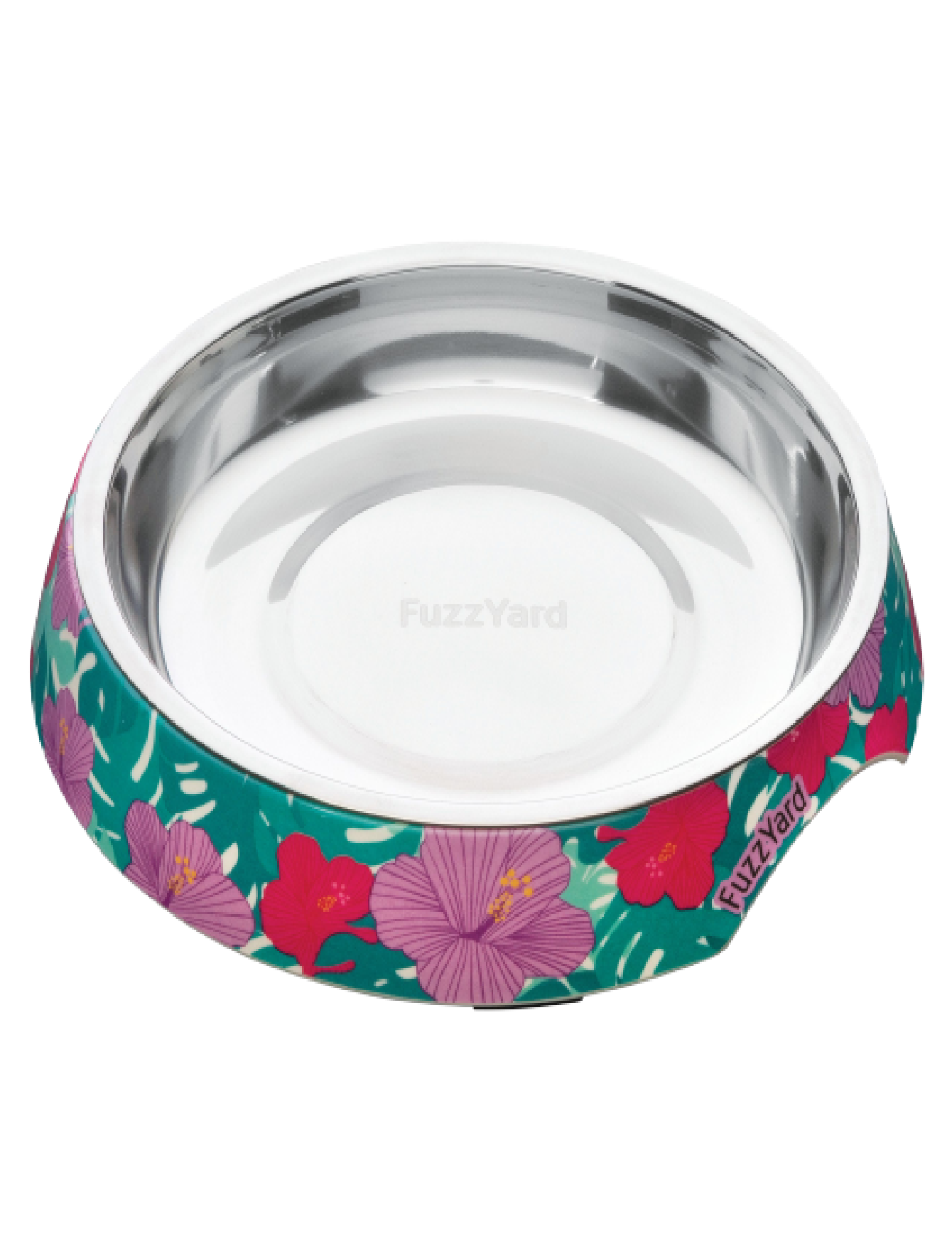 Premium FuzzYard Melamine Cat Bowl - Durable & Non-Slip Pet Food Dish for Cats - Perfect for Indoor & Outdoor Feeding - Lahaina Design