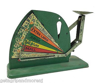 Vintage Jiffy Way Metal Egg Scale - Accurate Egg Weighing for Cooking, Baking & Farm Use - Perfect for Home Chefs & Farmers