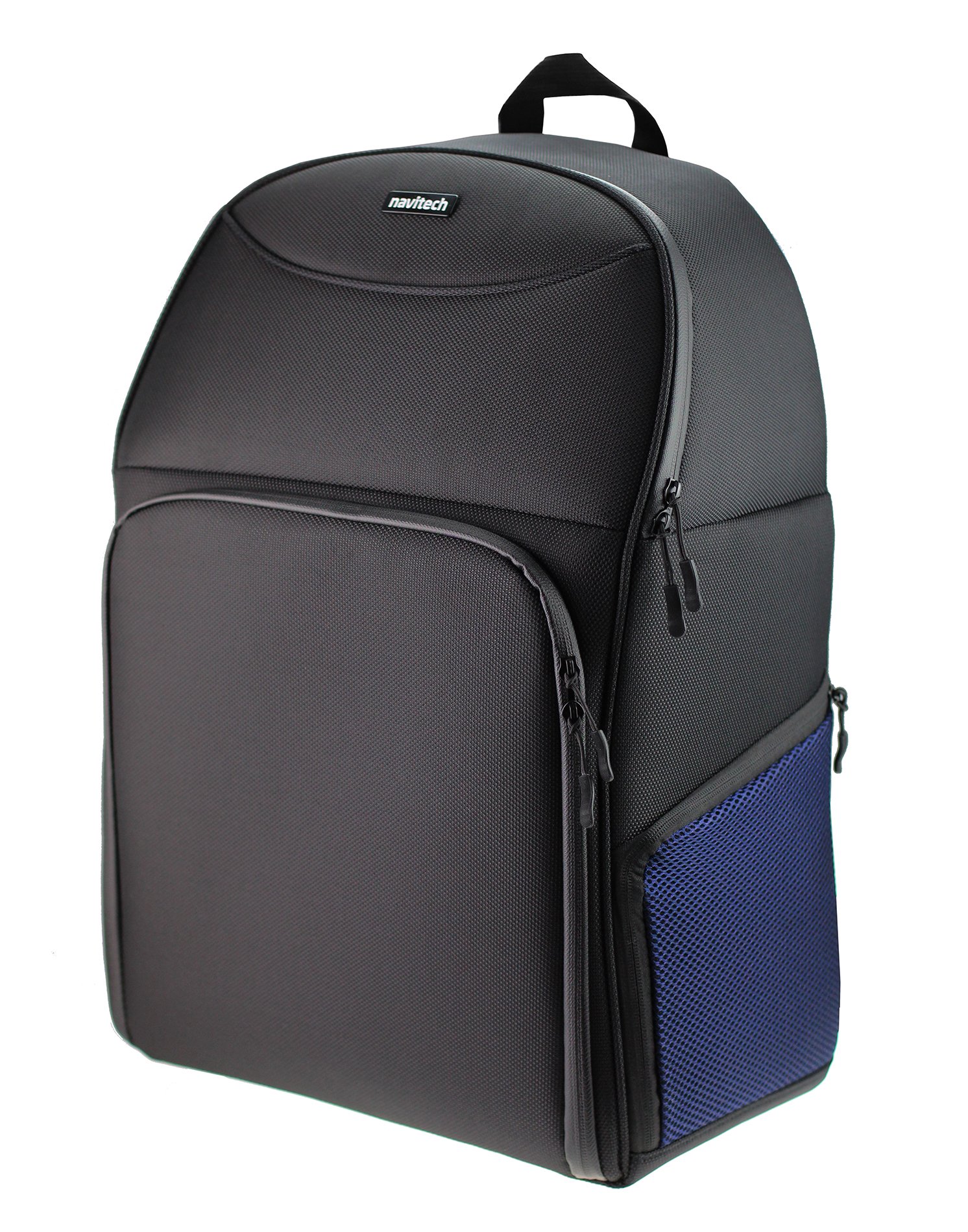 Navitech Durable Black & Blue Backpack for DJI Drones & Quadcopters - Waterproof Travel Case for Mavic, Phantom, Inspire Series - Perfect for Hiking, Travel & Outdoor Adventures