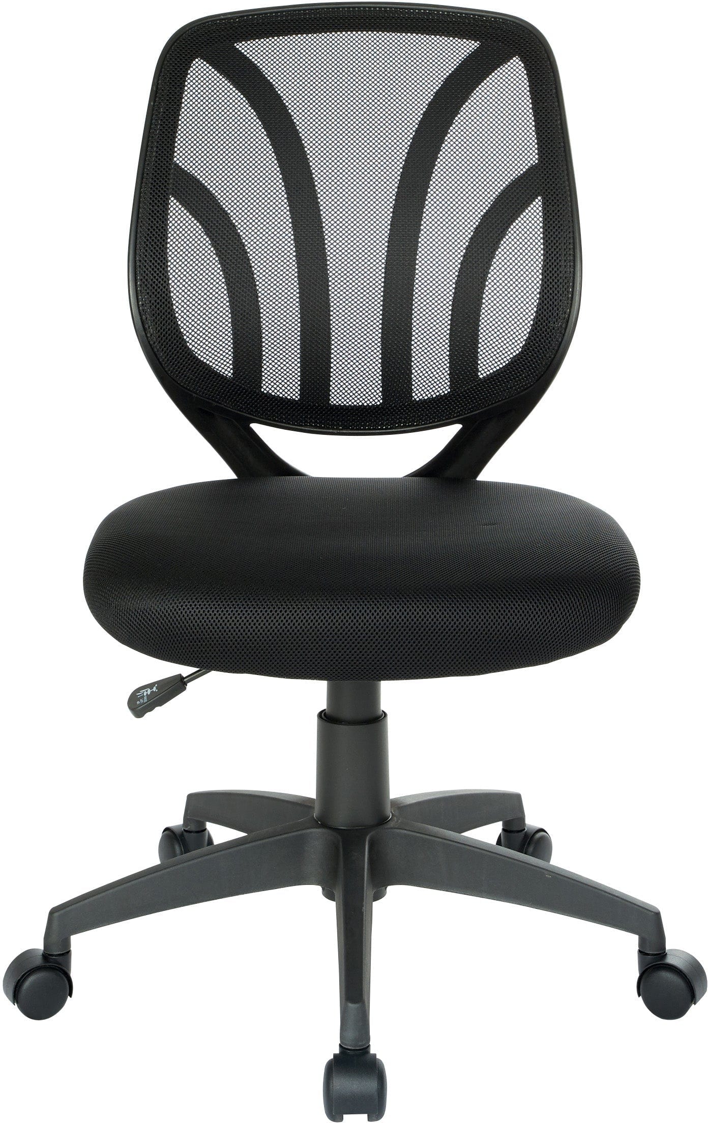 Office Star Screen Back Armless Task Chair [EM69200PN] - Ergonomic Mesh Office Chair for Home & Workspace, Ideal for Long Hours of Sitting & Computer Work