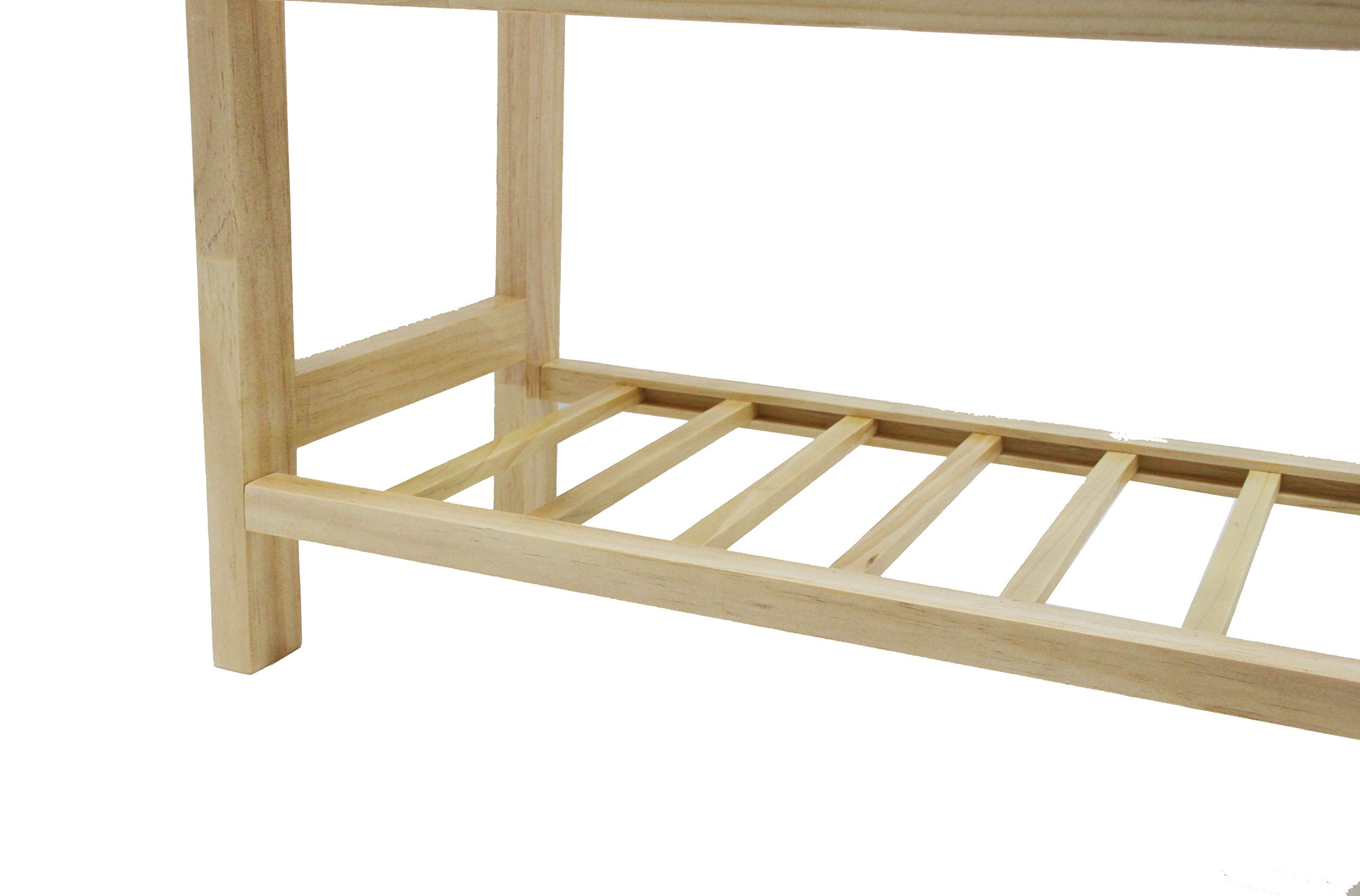 FixtureDisplays® 4-Tier Wooden Shoe Rack & Book Cart - Multi-Purpose Storage Organizer for Shoes, Plants, Books | Perfect for Closet, Living Room, Bedroom & Office Organization