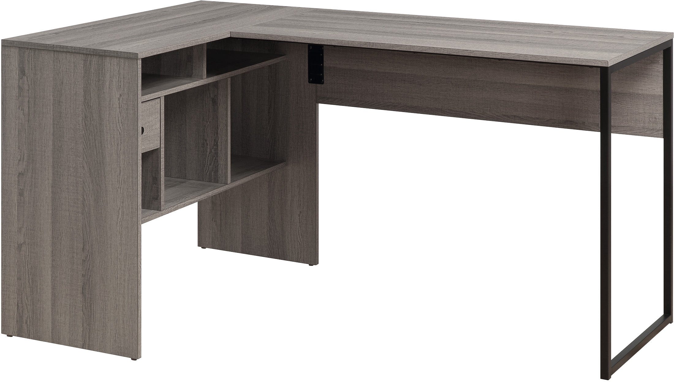 Office Star Hagney Lane L-Shaped Desk [HGN782] - Modern Home Office Workstation for Small Spaces, Perfect for Remote Work & Study