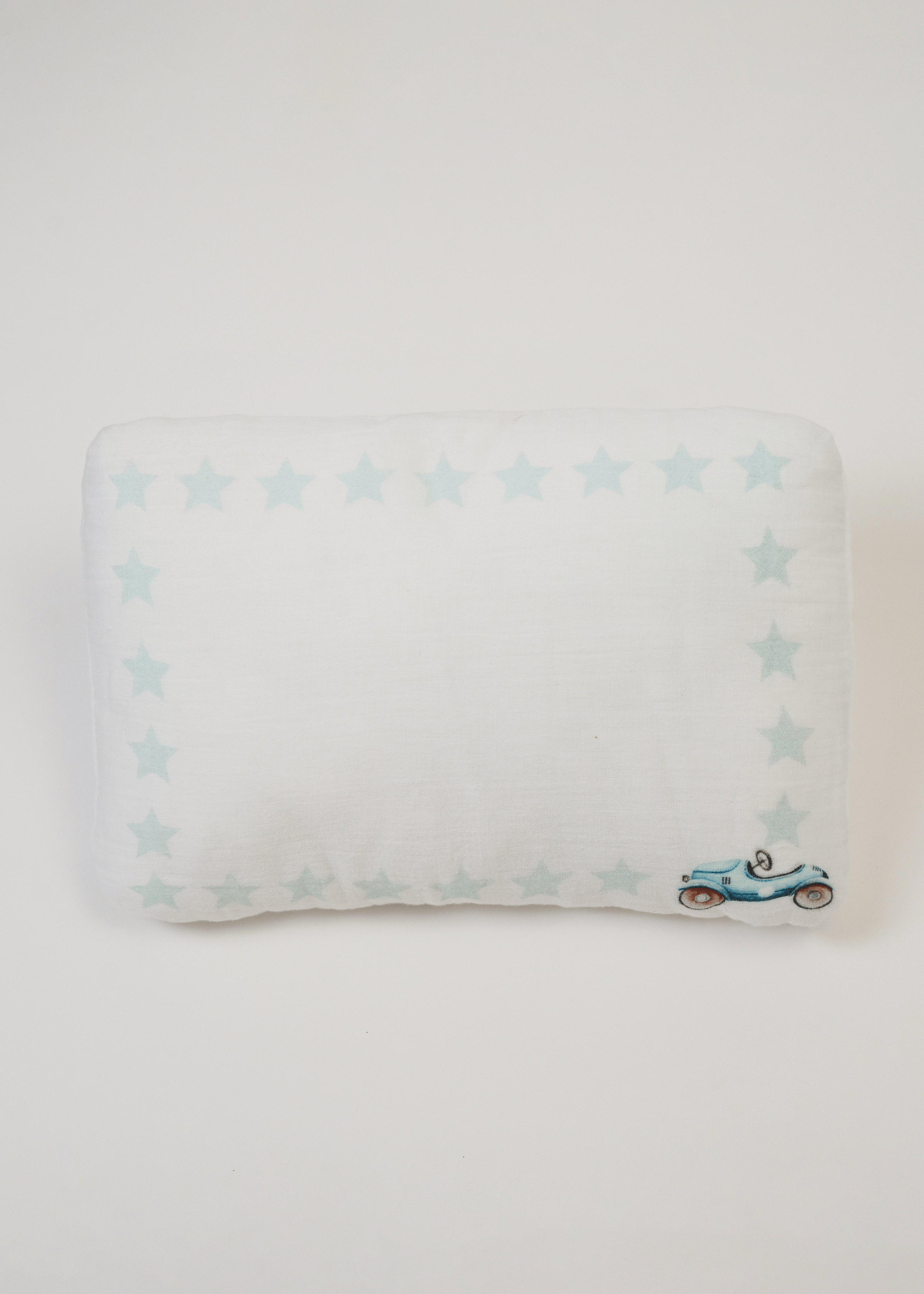 Roadster Baby Pillow - Soft & Breathable Infant Head Support for Safe Sleep, Travel & Tummy Time - Newborn & Toddler Comfort Cushion for Crib, Stroller & Car Seat