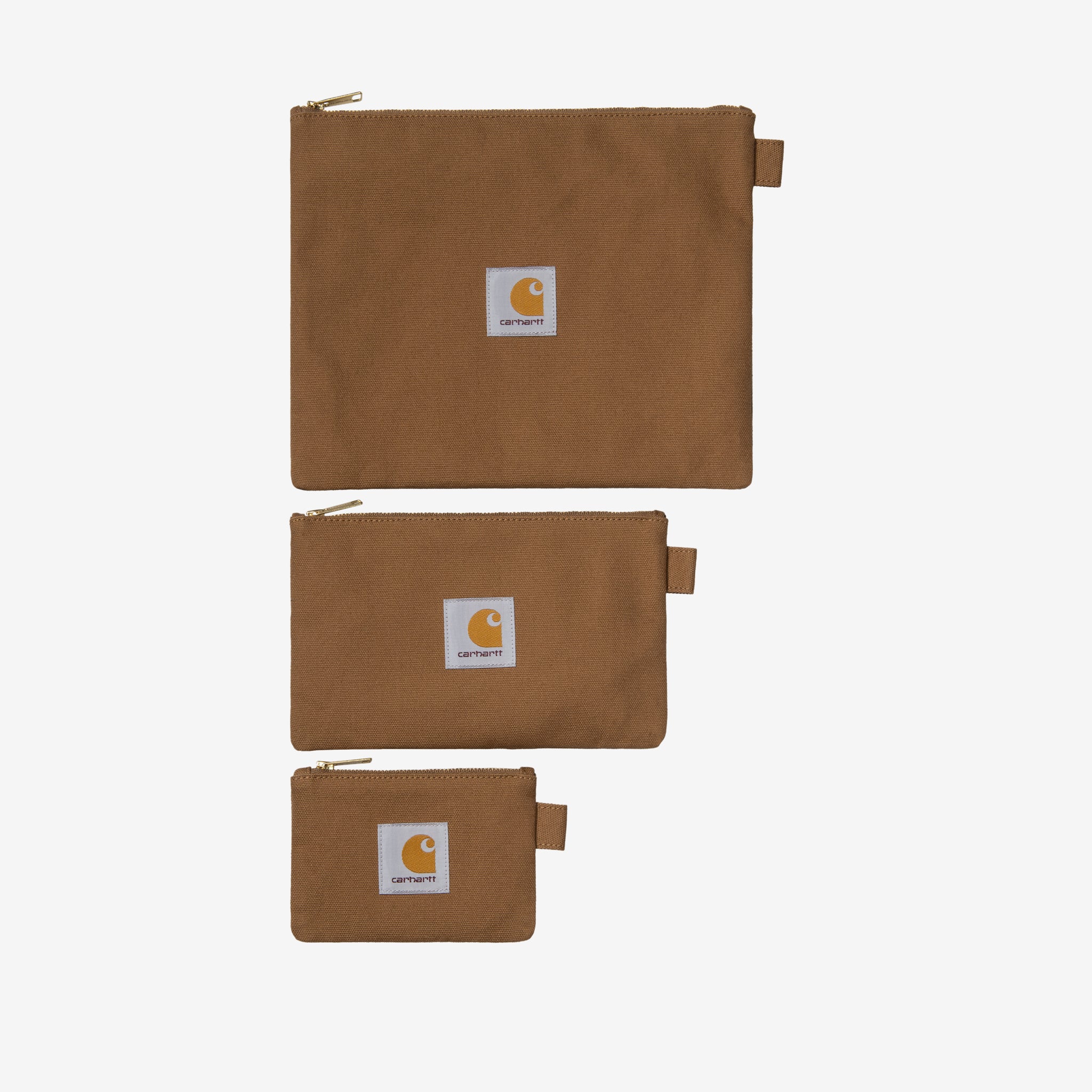Premium Canvas Pouch Set - Hamilton Brown Collection - Durable & Stylish Storage for Travel, Office & Home Organization