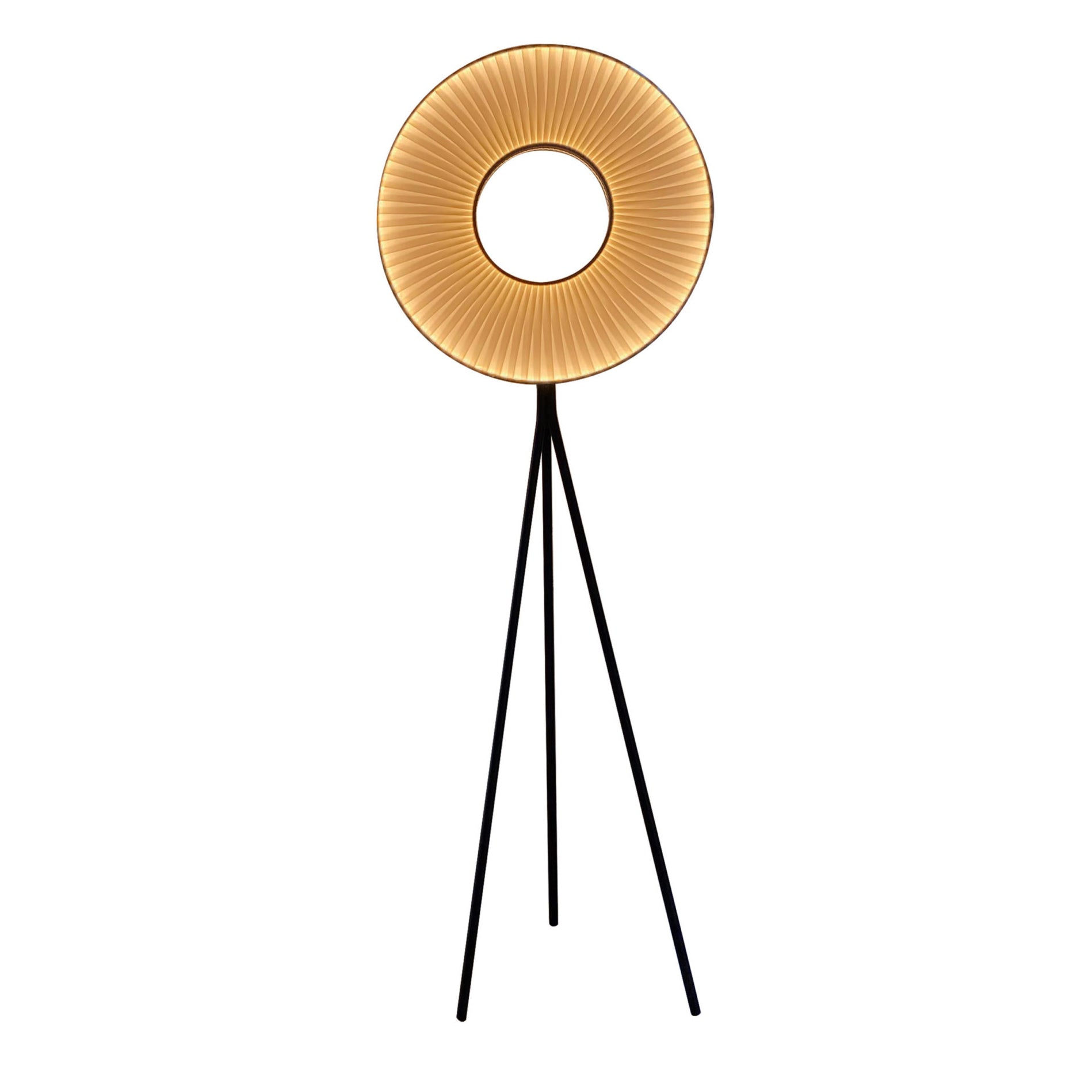 Modern Iris Floor Lamp with Adjustable Brightness & 3 Color Temperatures - Perfect for Living Room, Bedroom & Office Reading Light