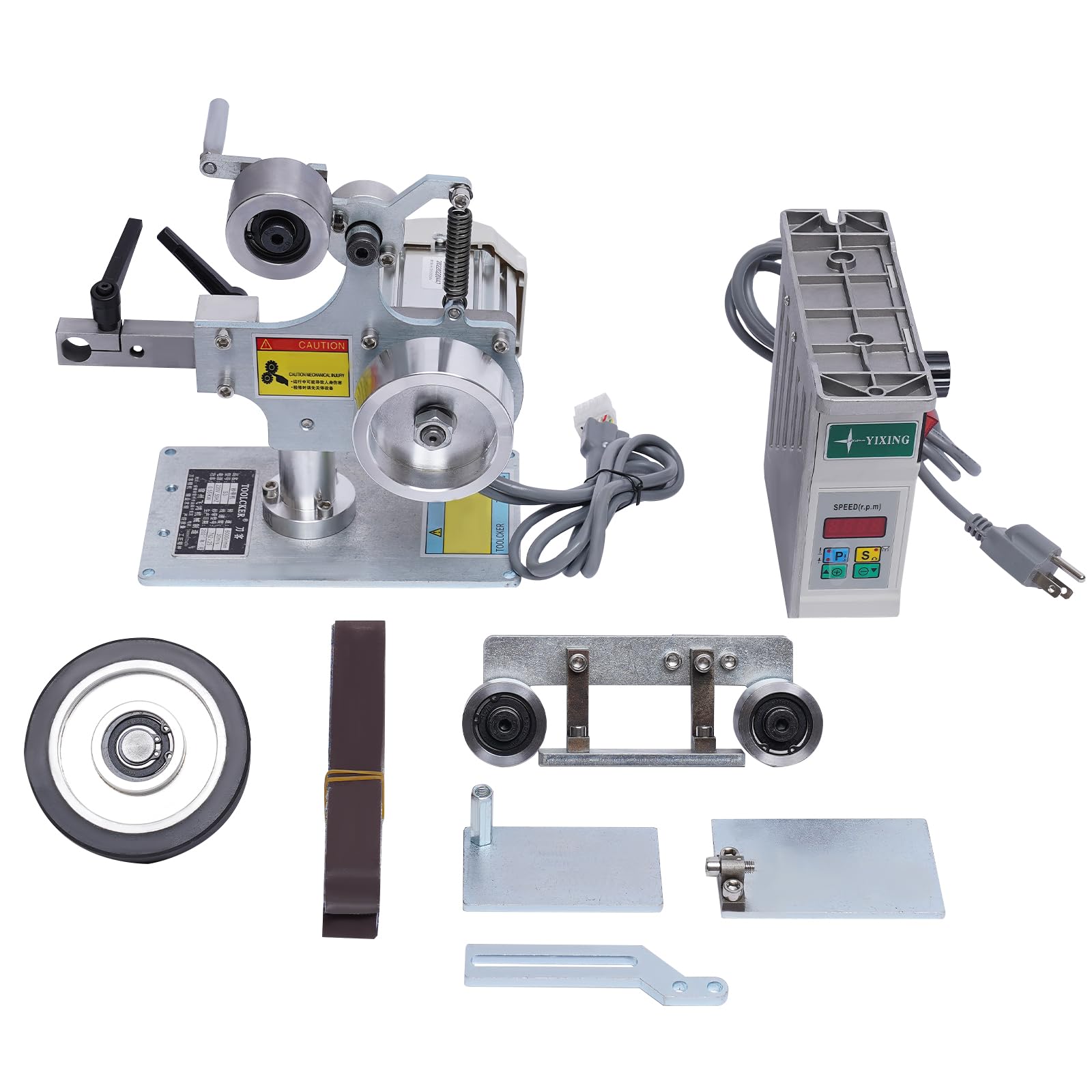 550W Belt Sander Grinder Machine - 1x30 Inch Vertical/Horizontal Belt Polisher with Brushless Motor for Knife Sharpening, Woodworking & Metal Polishing - Perfect for DIY Projects, Workshop & Professional Use