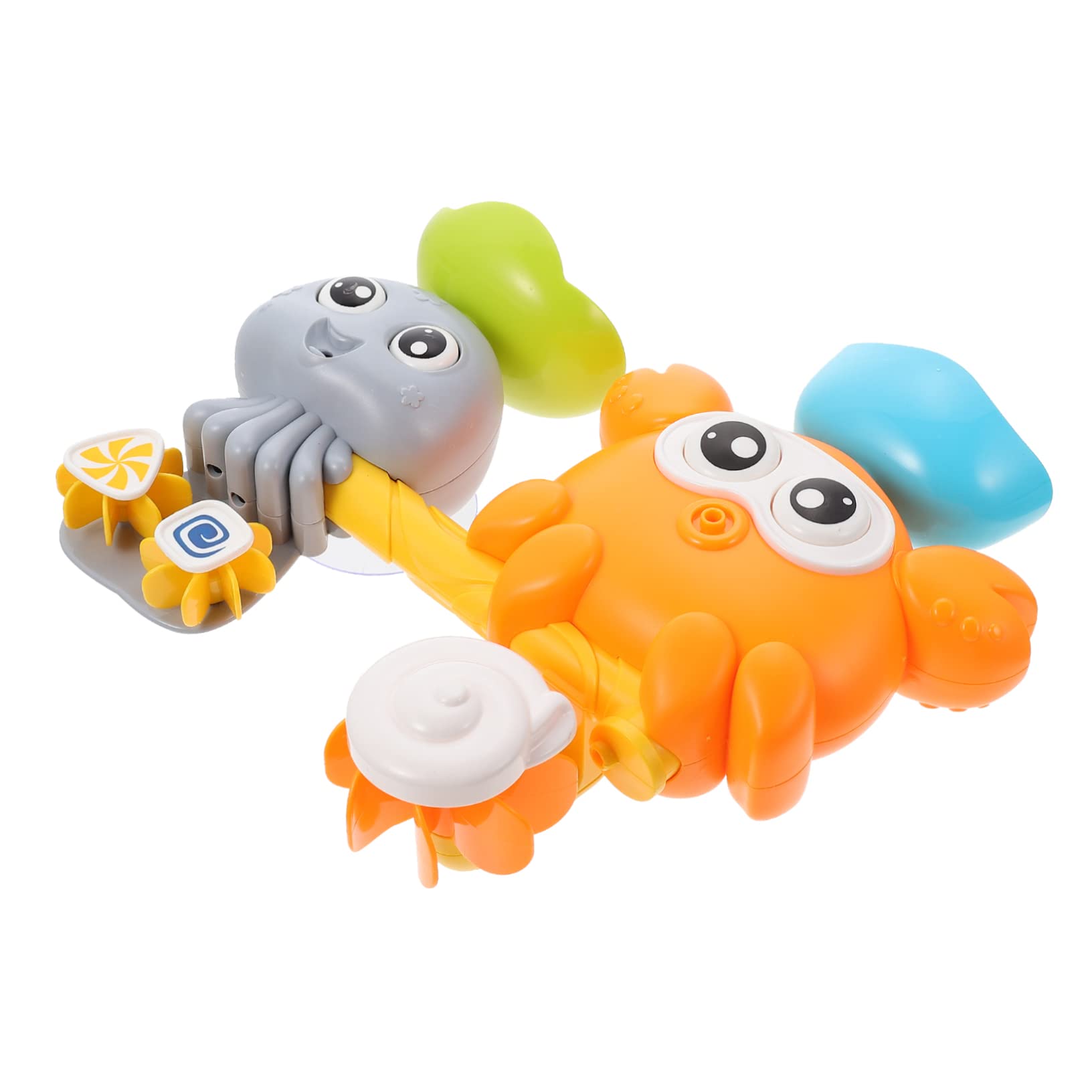 Vaguelly 4-Piece Crab Bath Toys Set for Kids - Fun Water Play Bathtub Toys for Toddlers & Children - Perfect for Bath Time, Pool Parties & Sensory Play