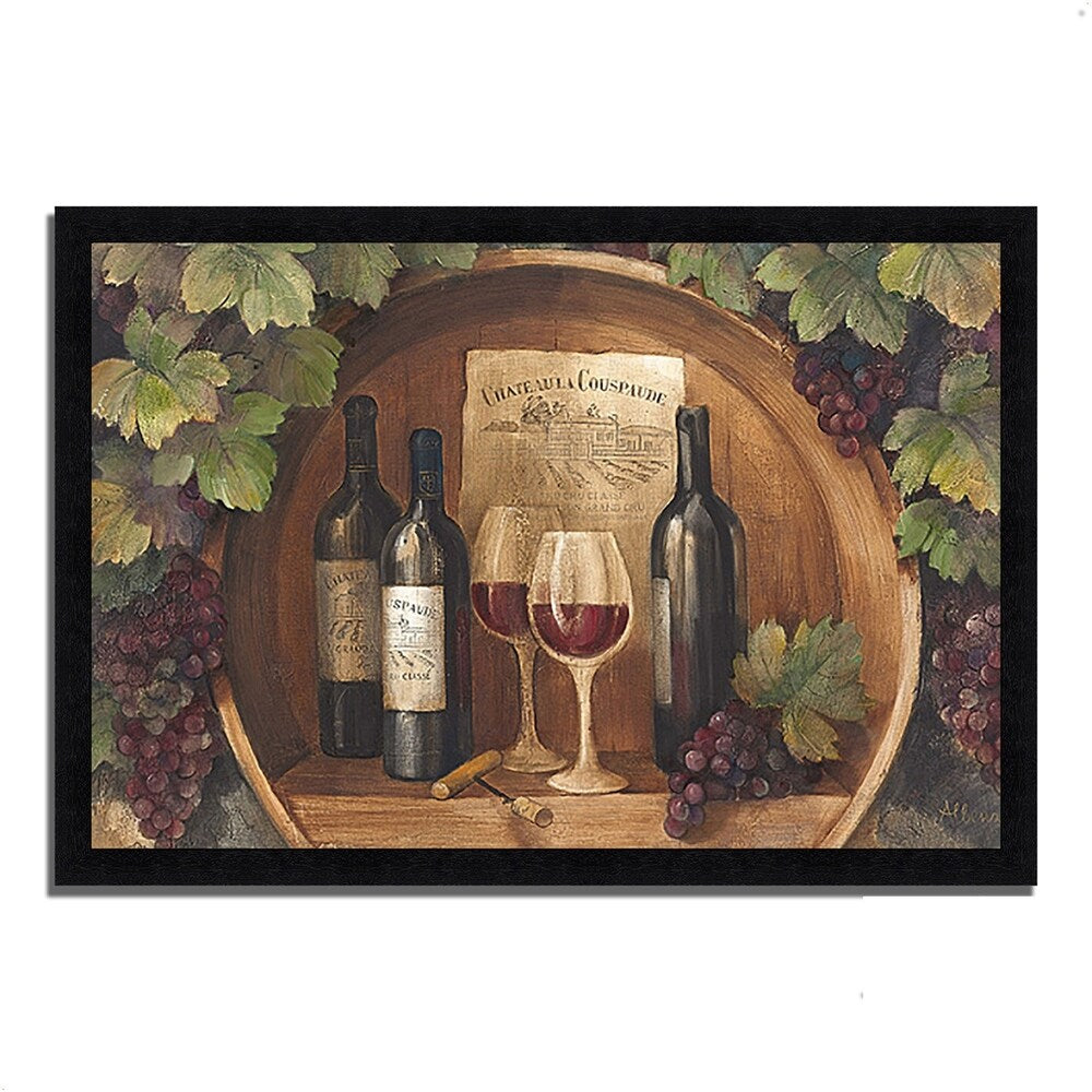 At the Winery by Albena Hristova - Framed Wall Art Painting Print - Perfect for Home Decor, Living Room, Office & Gift