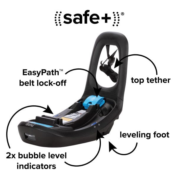 DIONO LiteClik®30 RX SafePlus™ Infant Car Seat with Base - Lightweight & Safe Baby Car Seat for Newborns - Perfect for Travel, Daily Commute & Family Road Trips