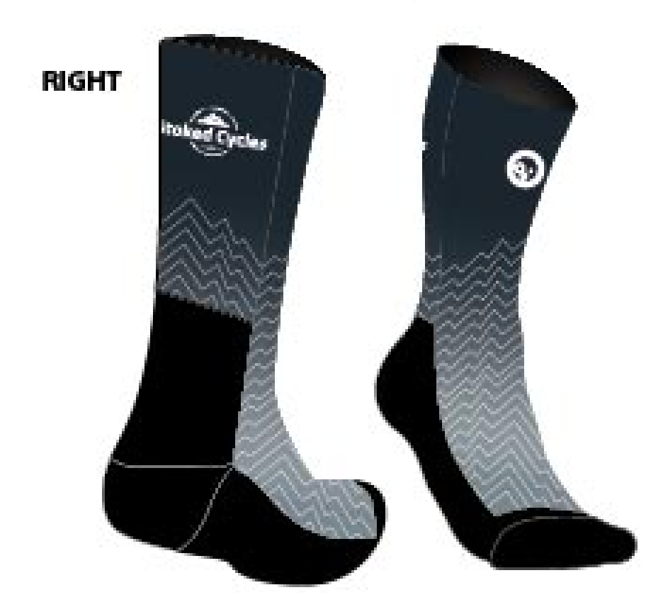 Stoked Cycles 6.5 Inch Height Athletic Socks - Performance Cycling & Running Socks for Men & Women - Perfect for Workouts, Sports & Outdoor Activities
