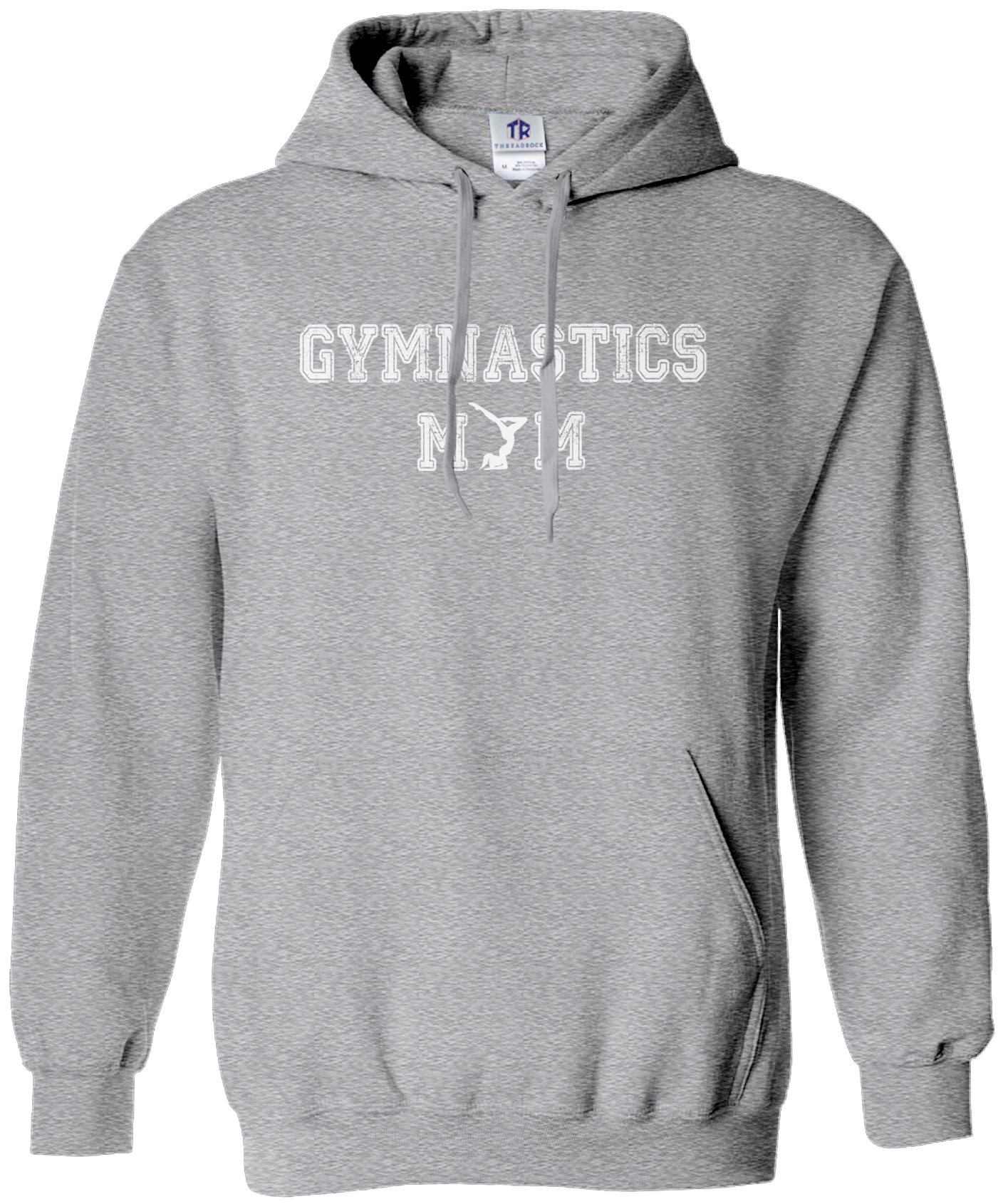 Threadrock Women's Gymnastics Mom Hoodie - Soft Pullover Sweatshirt for Cheerleading Moms & Dance Team Parents - Perfect for Competitions, Practices & School Events