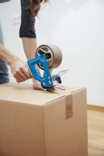 APQ Heavy Duty Side Loading Tape Dispenser for 3 Inch Packing Tape - Industrial Strength Handheld Tape Gun for Shipping, Moving & Box Sealing | Lightweight & Portable for Warehouse, Office & Home Use