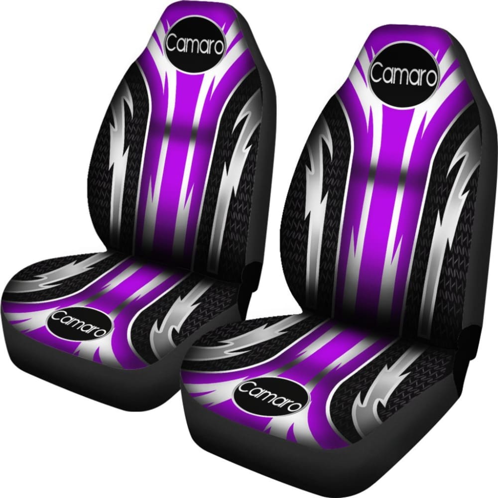 2-Piece Front Camaro Seat Covers - Purple (144627) | Universal Fit for Chevy Camaro | Car Interior Protection & Style Upgrade