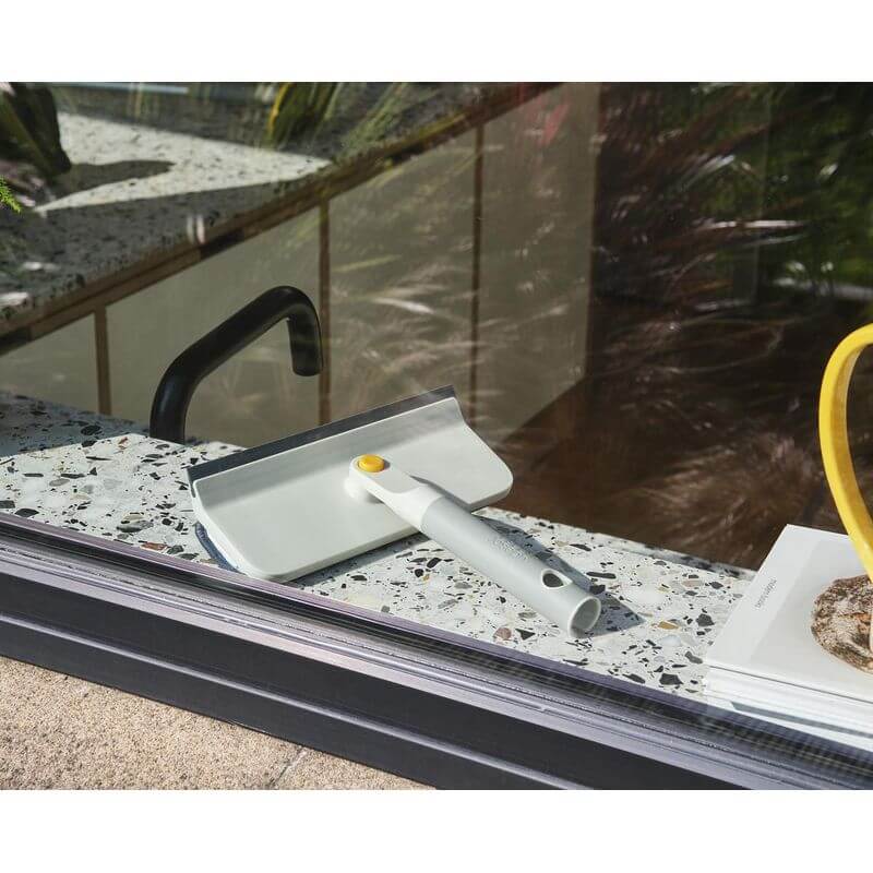 Joseph Joseph CleanTech 2-in-1 Glass Cleaning Squeegee - Streak-Free Window & Shower Door Cleaner for Home & Office Use