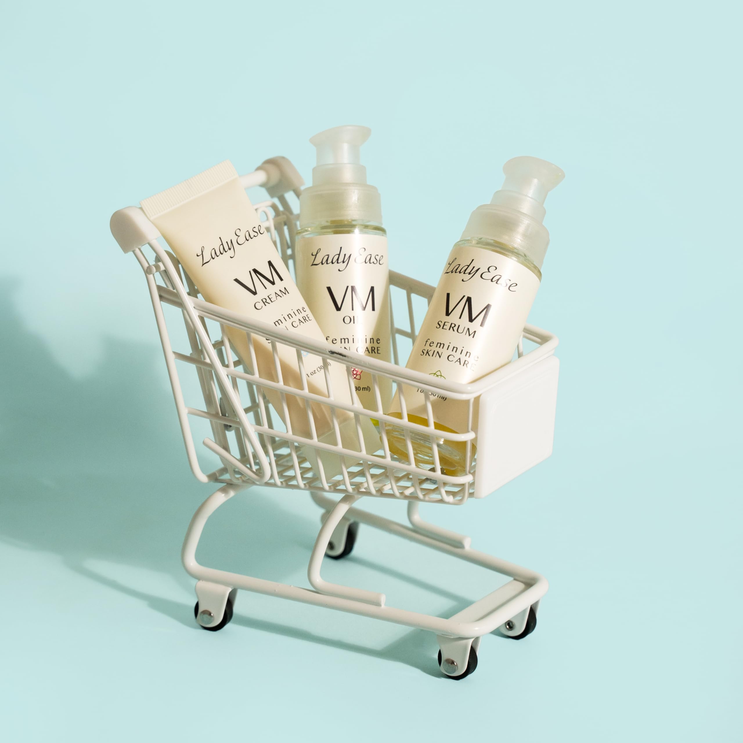 Organic Vaginal Moisturizer Set - VM Oil, VM Serum & VM Cream for Dryness Relief - Hydrating, Nourishing & Soothing Intimate Care - 3oz - Perfect for Menopause, Postpartum & Daily Comfort