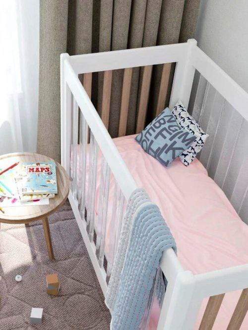 Premium Bamboo Silk Fitted Crib Sheet - Soft Baby Bedding for Nursery, Hypoallergenic & Breathable (Pink) - Perfect for Newborns, Toddlers & Daycare Use