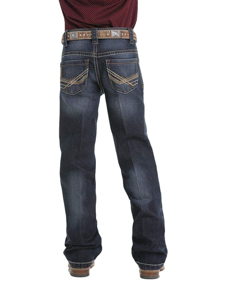 Cinch Western Stretch Jeans for Boys - Relaxed Fit, Medium Wash (MB16642003) - Perfect for School, Play & Outdoor Adventures