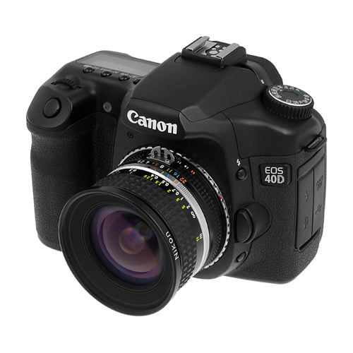 Fotodiox Nikon F to Canon EF Lens Mount Adapter with Focus Confirmation Chip - Compatible with Nikon Nikkor F Mount DSLR Lenses & Canon EOS EF/EF-S Camera Bodies - Perfect for Photography, Videography & Multi-Camera Setup