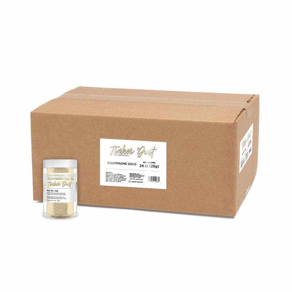Premium Champagne Gold Tinker Dust® Glitter for Crafts - Bulk Wholesale Supplies for DIY, Nail Art, Scrapbooking & Party Decorations