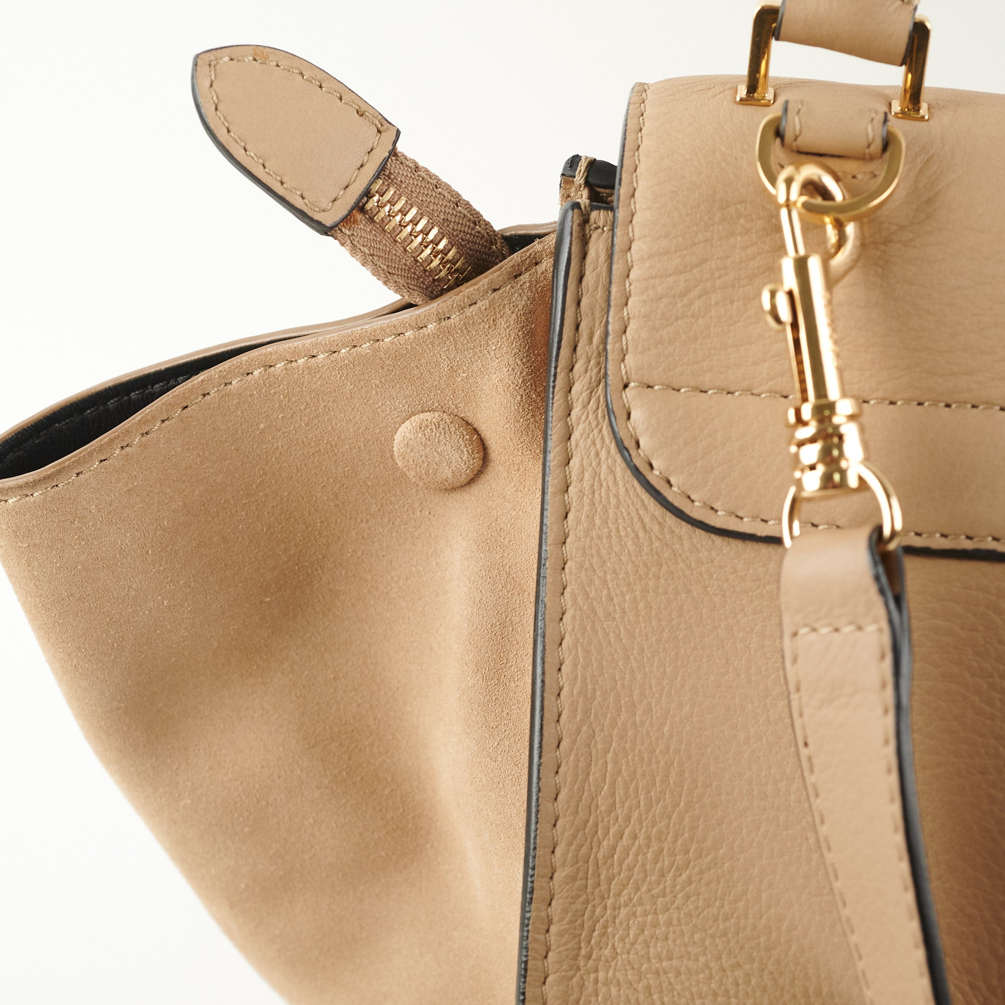 Celine Small Trapeze Bag in Beige - Luxury Leather Crossbody Handbag for Women | Perfect for Work, Travel & Everyday Use