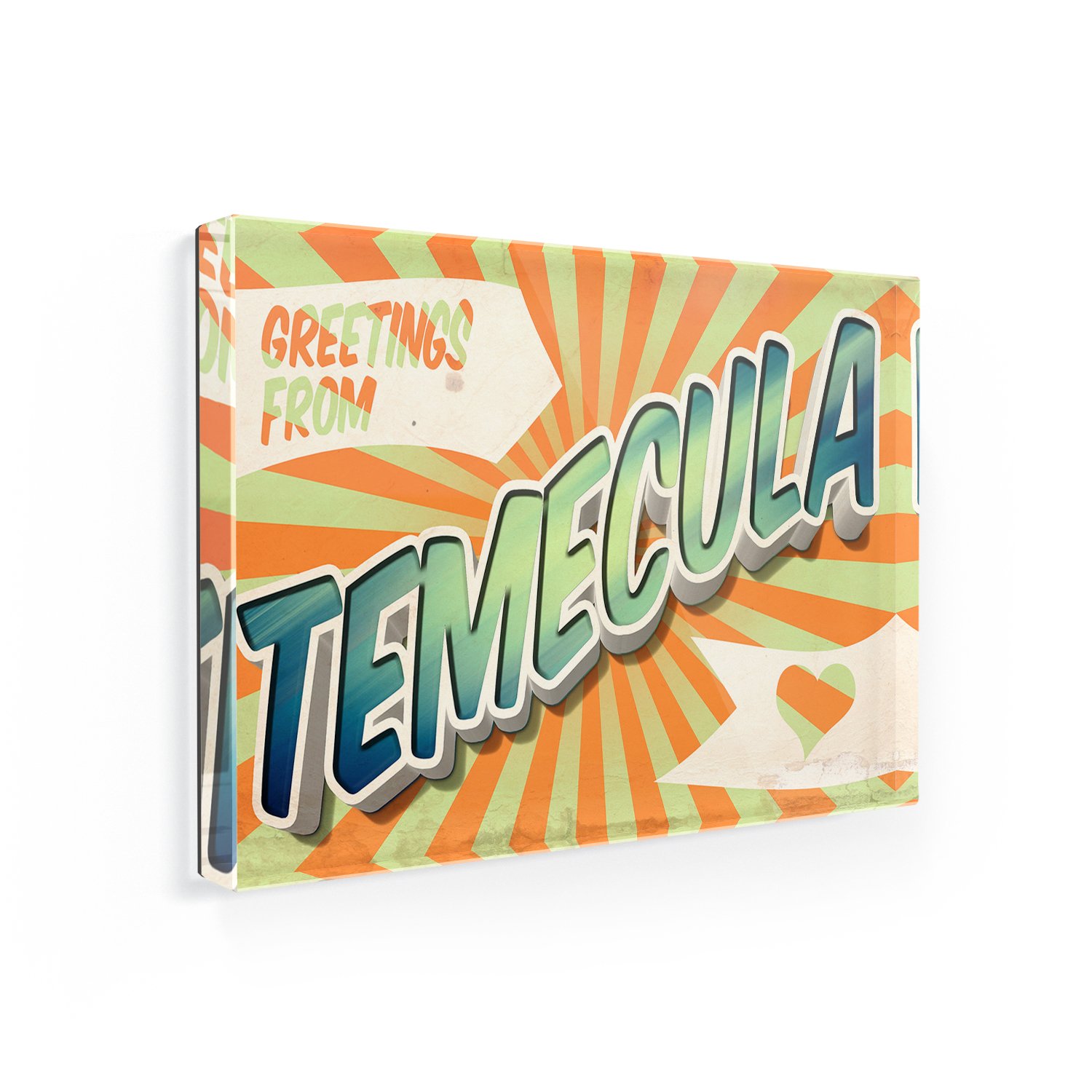 Vintage Temecula Postcard Fridge Magnet - Retro Souvenir Gift for Home & Office Decor - Perfect for Refrigerators, Lockers, and Magnetic Boards