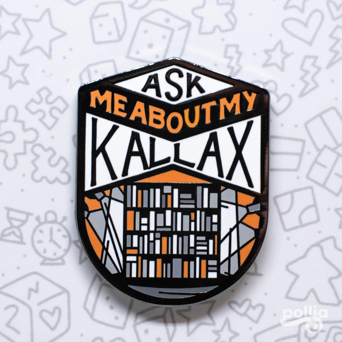 Ask Me About My Kallax Board Game Pins (F3) - Unique Gaming Accessories for Kallax Shelves - Perfect for Organizing & Displaying Board Game Collections