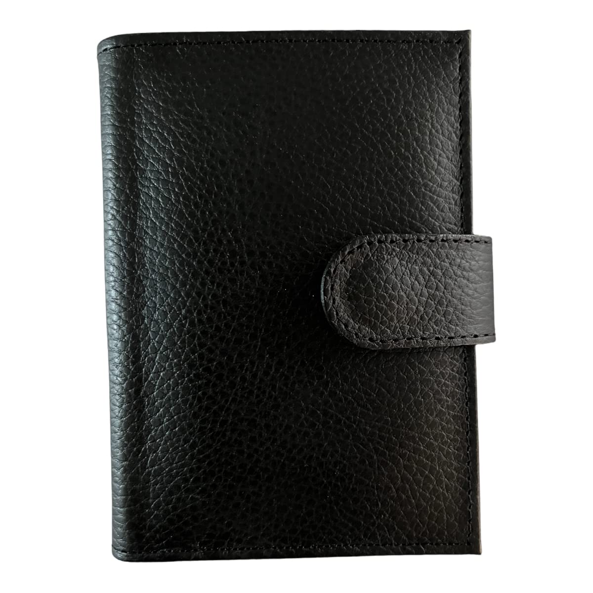 PERRÉ Genuine Leather Passport Holder Cover - RFID Blocking Travel Wallet for Men & Women - Black Leather Passport Case for International Flights & Business Trips