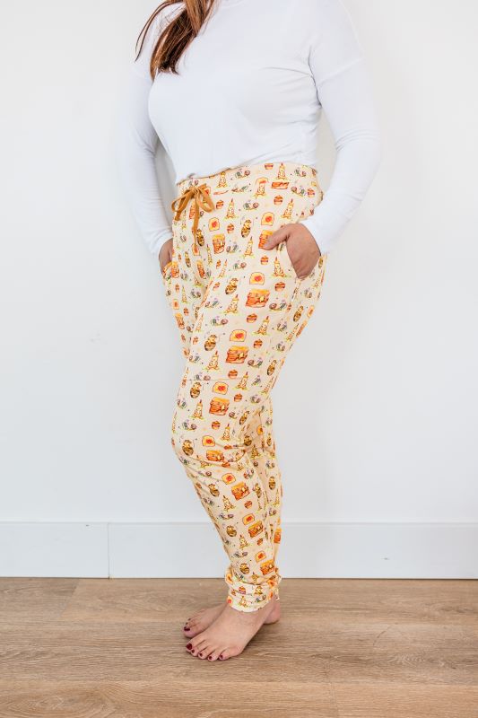 Honey Bear Women's Soft Modal Jersey Joggers - Comfortable Lounge Pants for Yoga, Travel & Home Wear