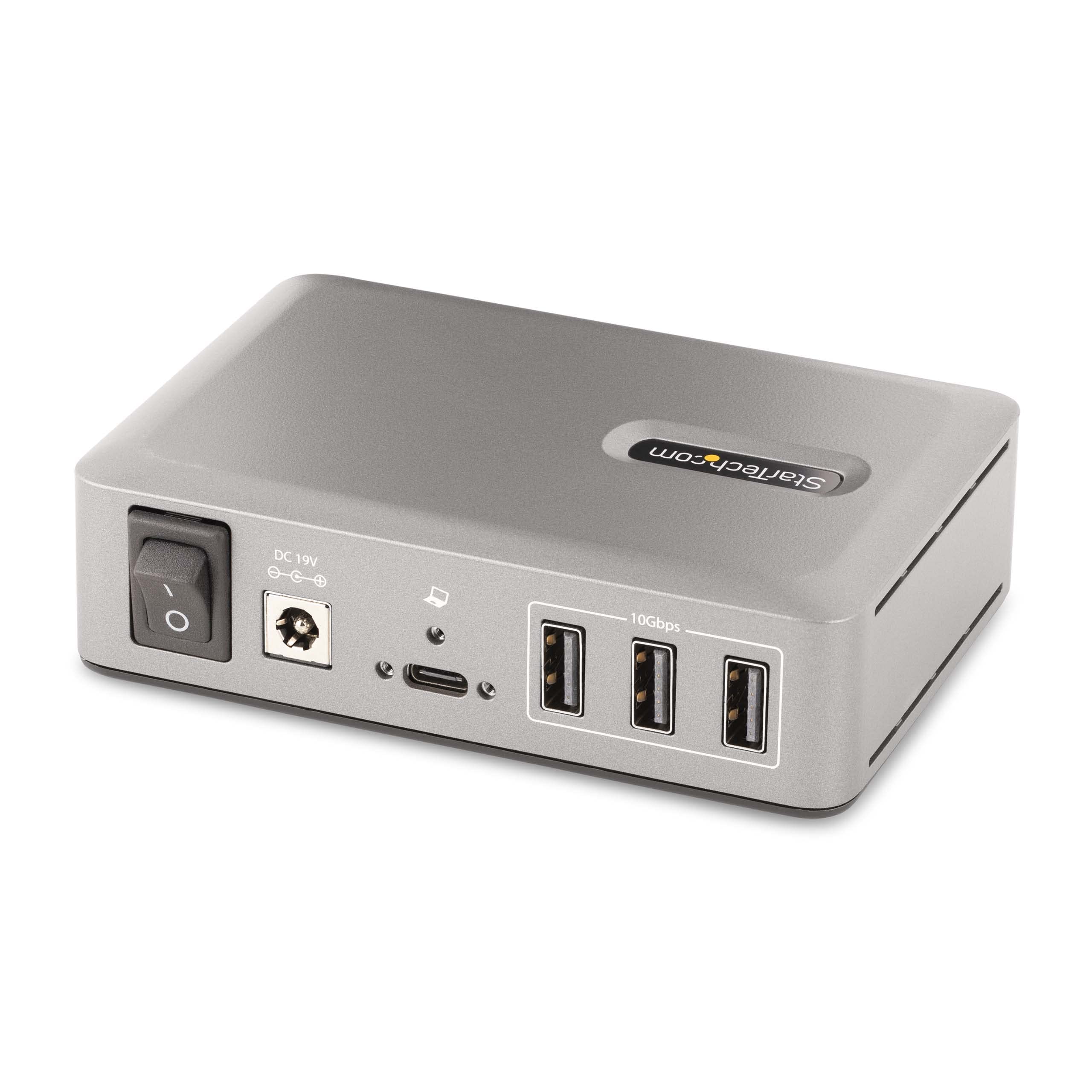 StarTech.com 10-Port USB-C Hub with 8 USB-A & 2 USB-C Ports - 65W Power Supply - USB 3.1 10Gbps High-Speed Data Transfer - Desktop & Laptop USB Hub - USB-IF Certified with 3ft Locking Cable - TAA Compliant - Perfect for Home Office, Gaming & Multi-Device Charging