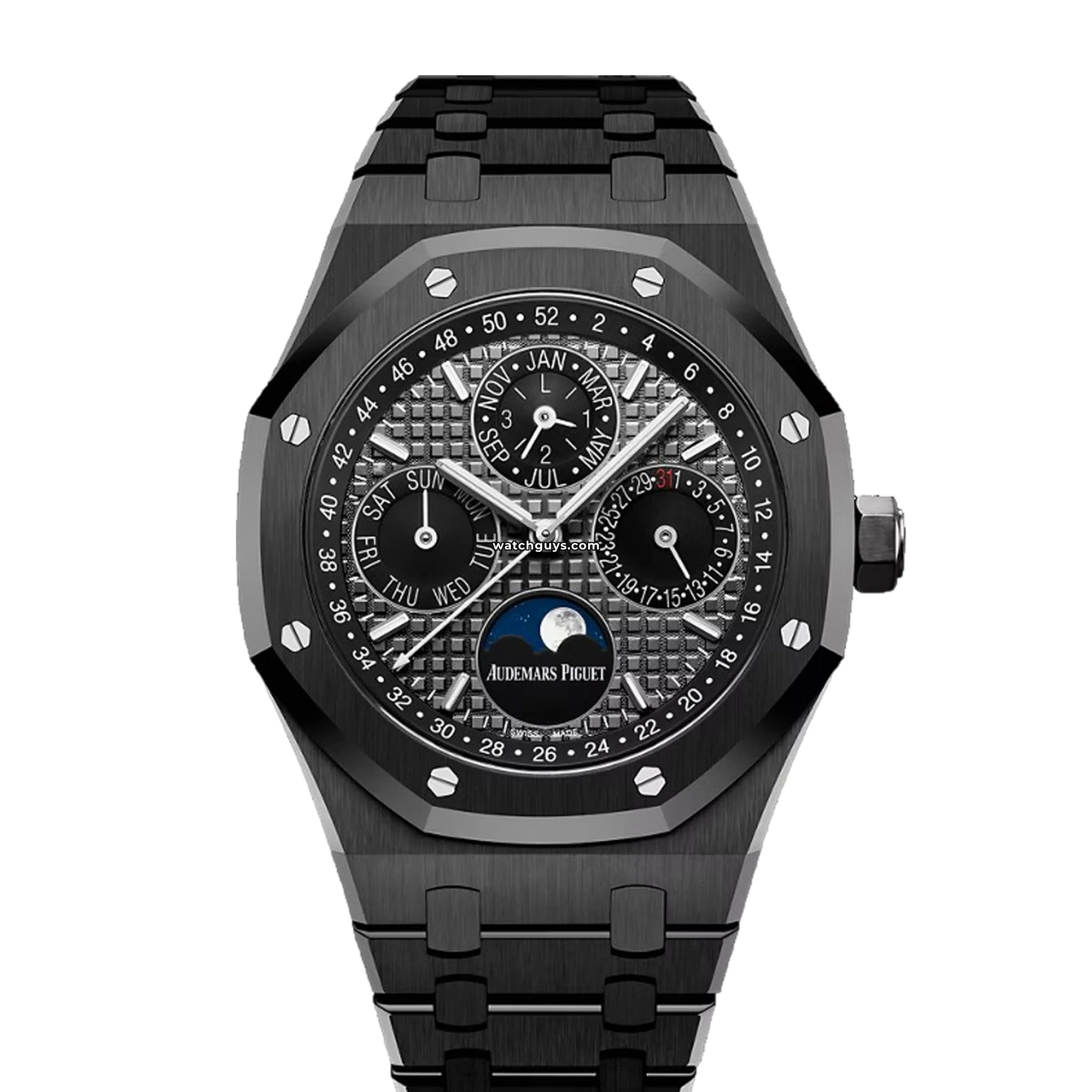 Audemars Piguet Royal Oak Perpetual Calendar 26579CE.OO.1225CE.01 Luxury Men's Watch - Black Ceramic Case & Bracelet - Self-Winding Movement - Perfect for Business Meetings & Formal Events