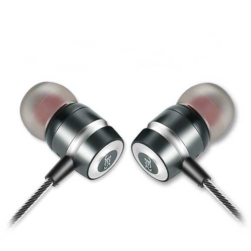 3.5mm Stereo In-Ear Headphones with Mic - Metal Wired Gaming Earphones for PC, Laptop, Smartphone - Perfect for Online Gaming, Music & Calls