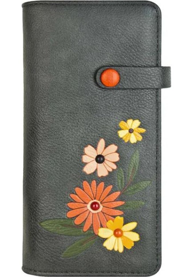 Espe Daliah Long Wallet for Women - Slim RFID Blocking Leather Bifold Wallet with Multiple Card Slots - Perfect for Travel, Shopping, and Everyday Use