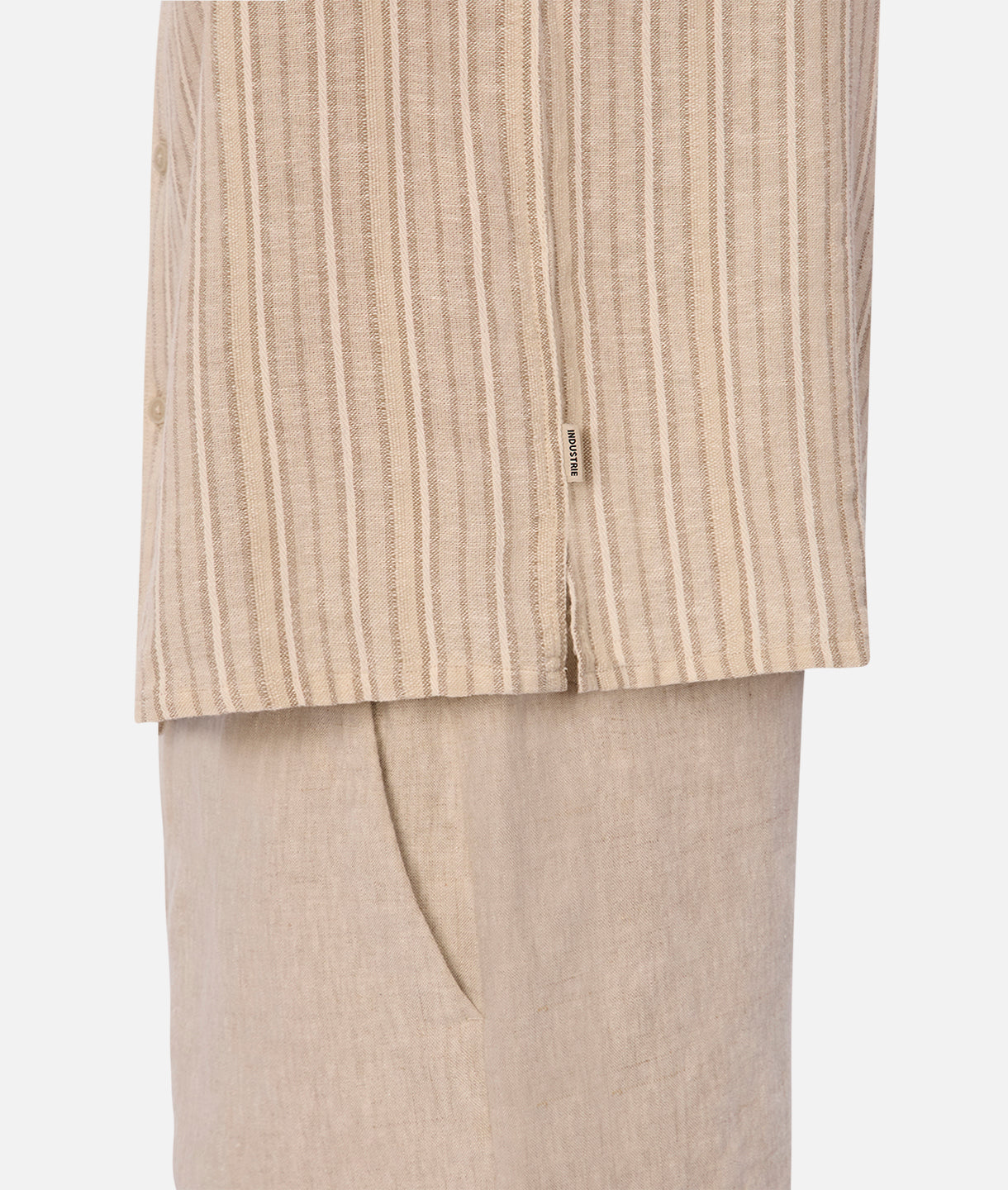 Foretta Short Sleeve Linen Shirt for Women - Breathable Taupe Casual Top | Perfect for Summer Outfits, Beach Wear & Office Attire