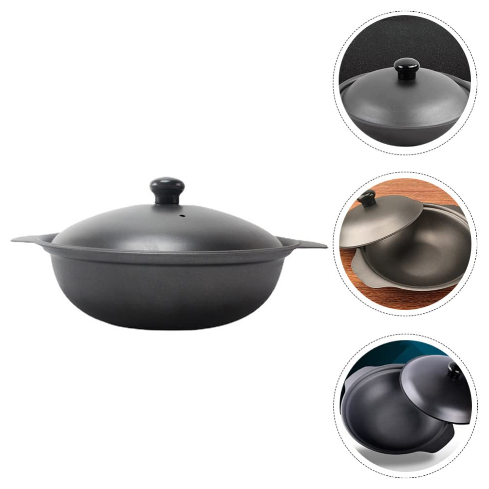 1pc Yellow Clay Casserole Pot for Braised Chicken & Rice - Traditional Stewed Chicken Rice Cooking Utensil - Perfect for Home Cooking, Asian Cuisine & Family Meals