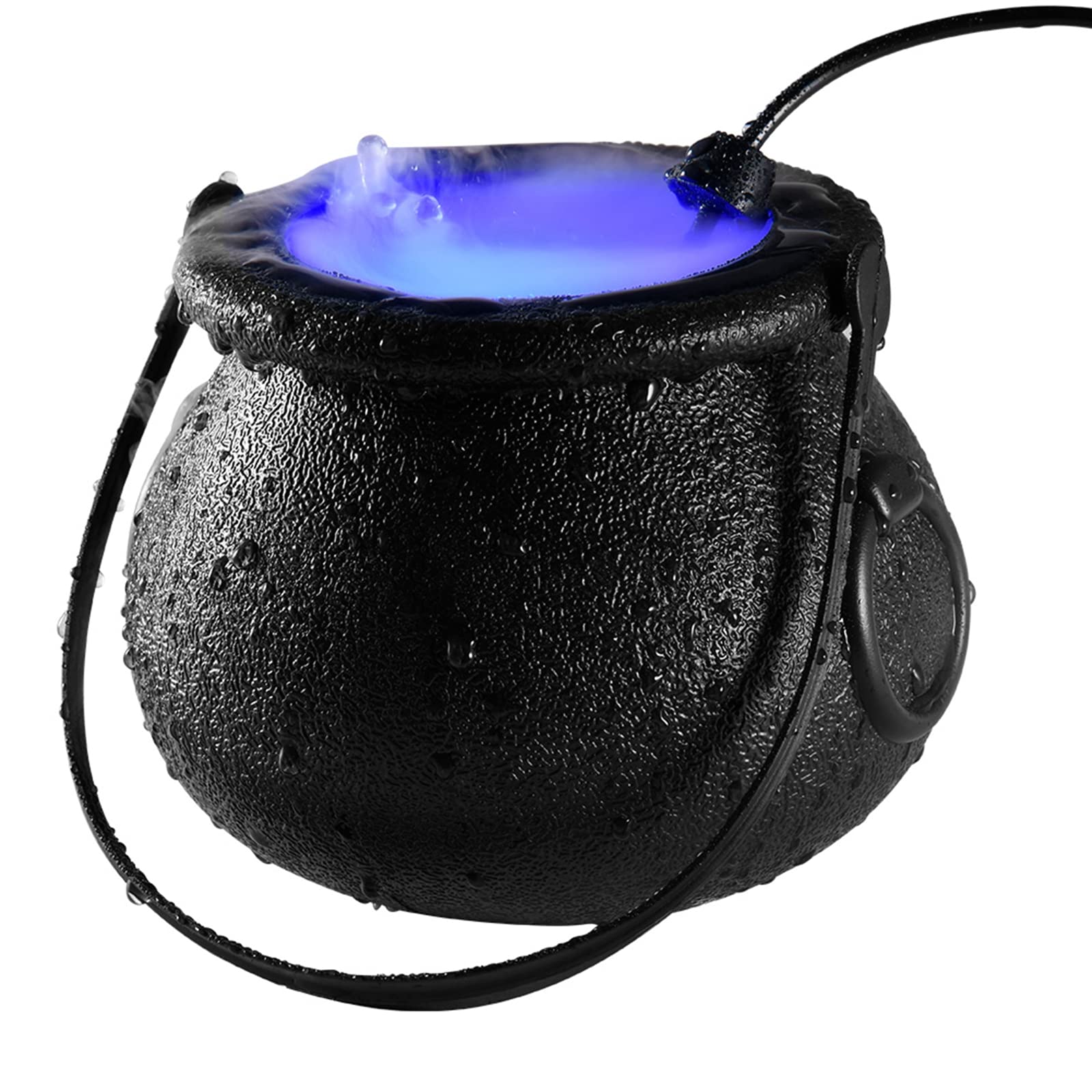 Beixinder Halloween Fog Machine with LED Color Changing Lights - Witch Mist Maker for Spooky Party Decorations, Haunted House, and Halloween Gifts (Plastic)