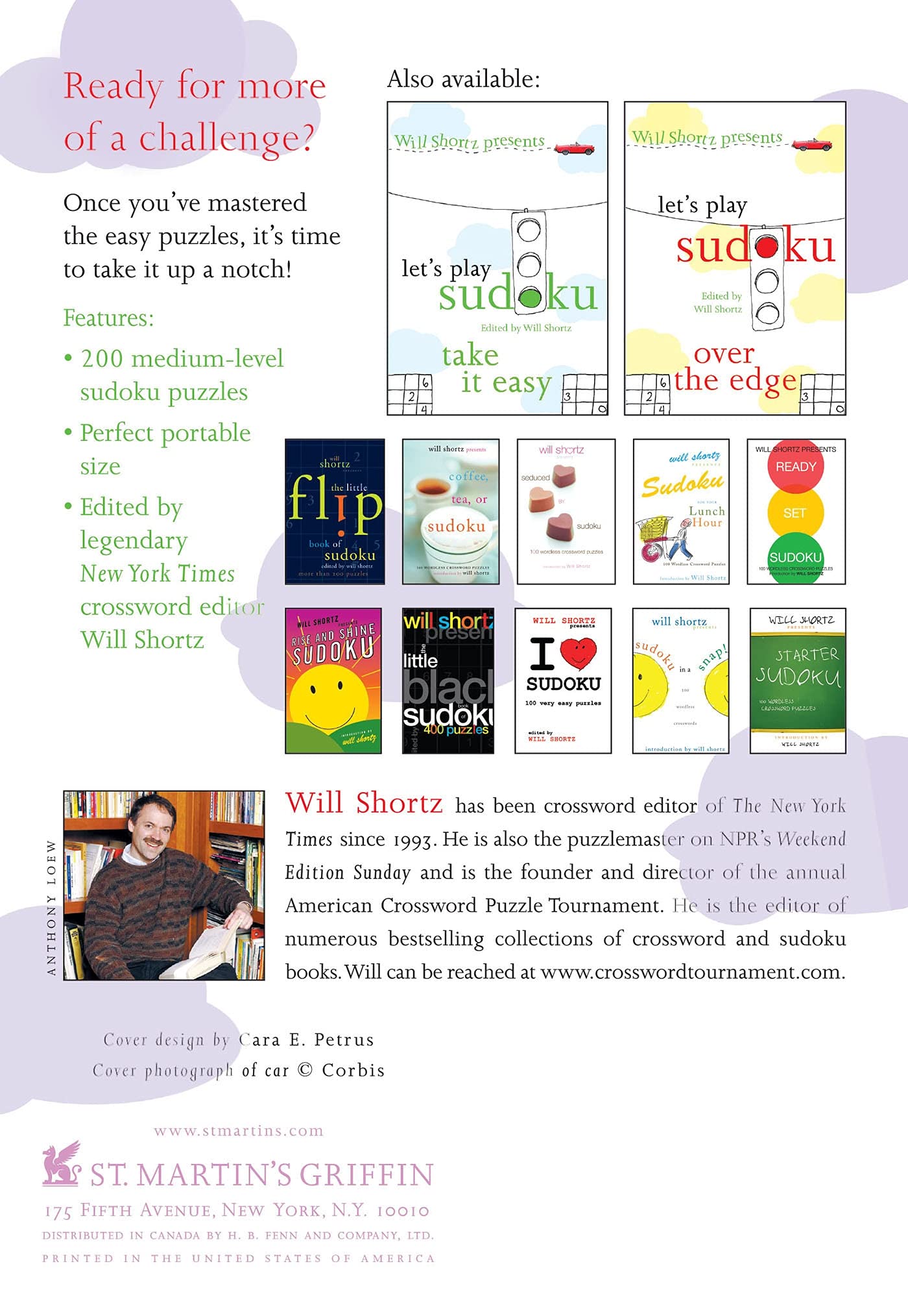 Will Shortz Presents Let's Play Sudoku: Medium Difficulty Puzzle Book - Perfect for Commuting, Travel & Relaxation