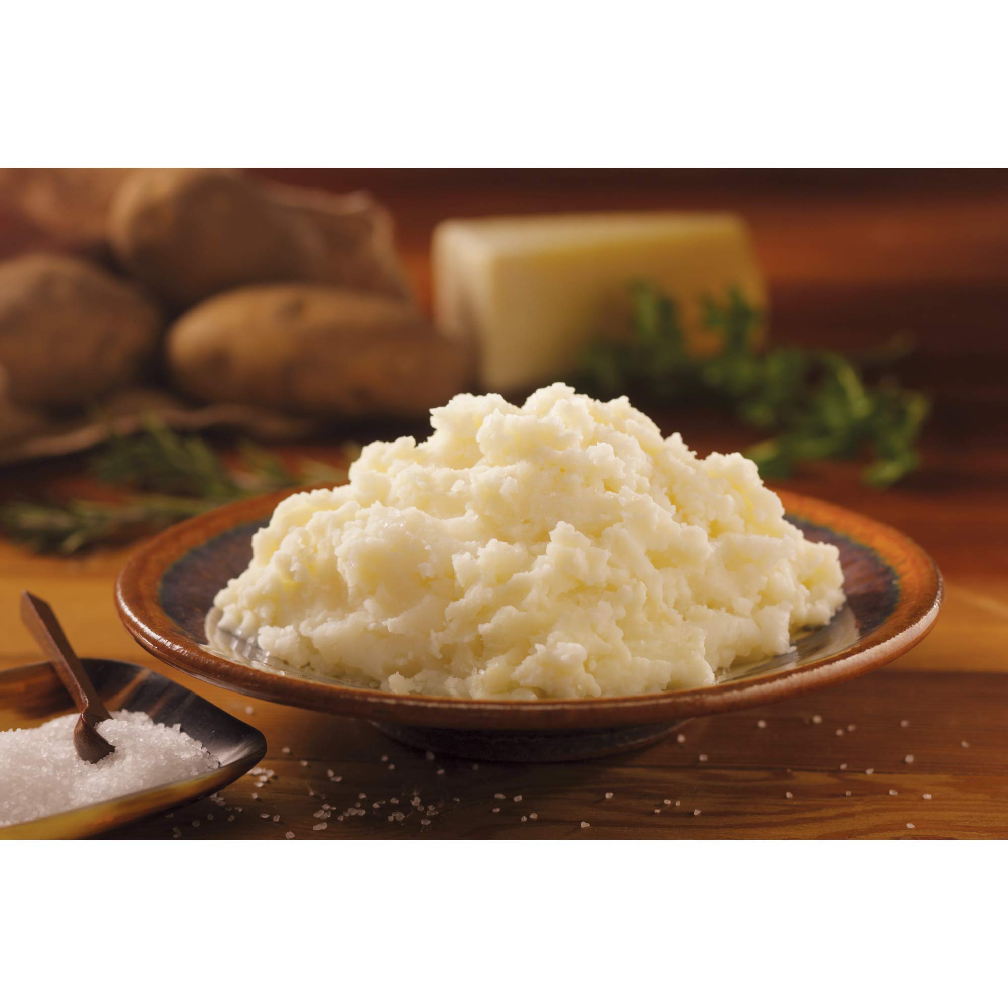 Honest Earth Creamy Mashed Potatoes with Butter & Sea Salt - 26oz Pouch (8 Pack) | Instant Side Dish for Thanksgiving, Christmas Dinner & Family Gatherings