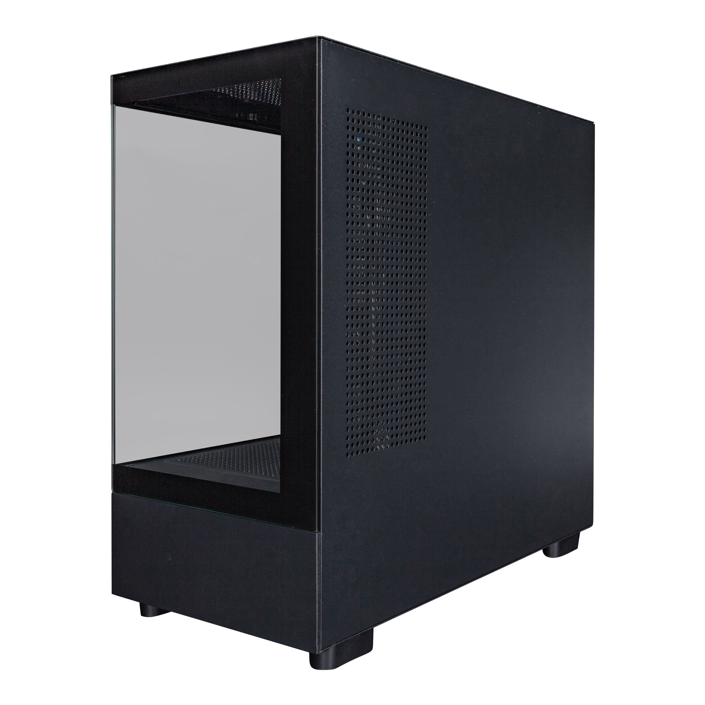 1st Player Mi5 M ATX ITX PC Gaming Case - Compact Mid Tower Computer Case for Gaming PC Build, Black | Perfect for Small Spaces & LAN Parties