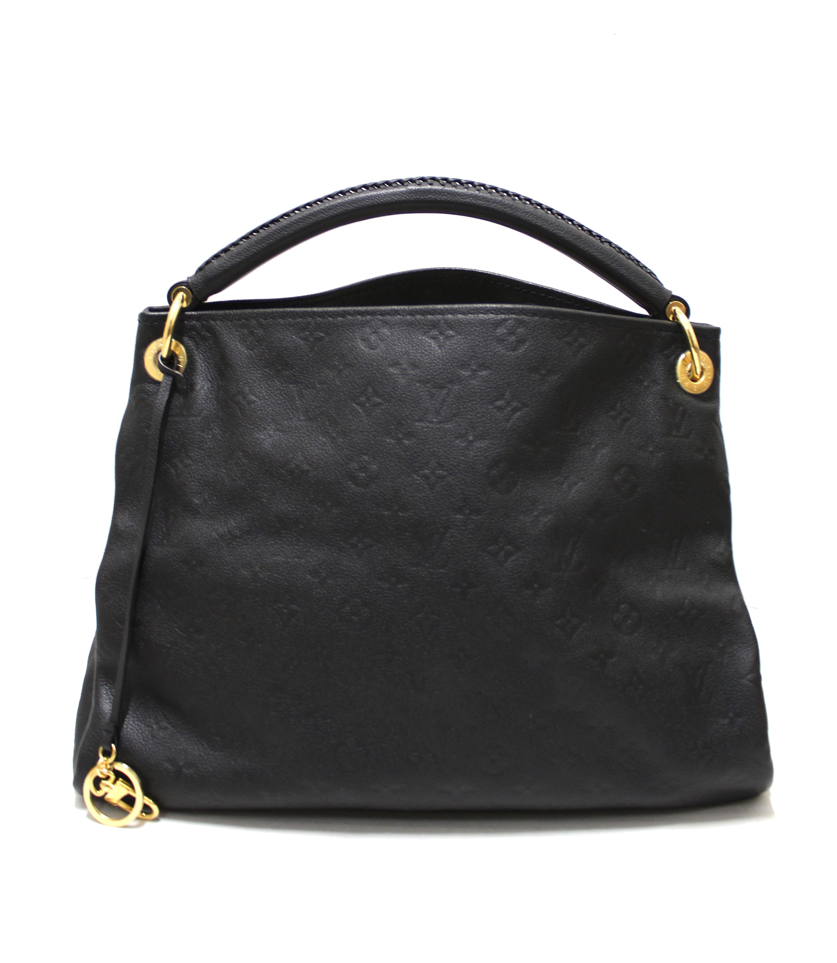 Authentic Louis Vuitton Black Empreinte Leather Artsy MM Hobo Bag - Luxury Designer Handbag for Women, Perfect for Work, Travel & Evening Events